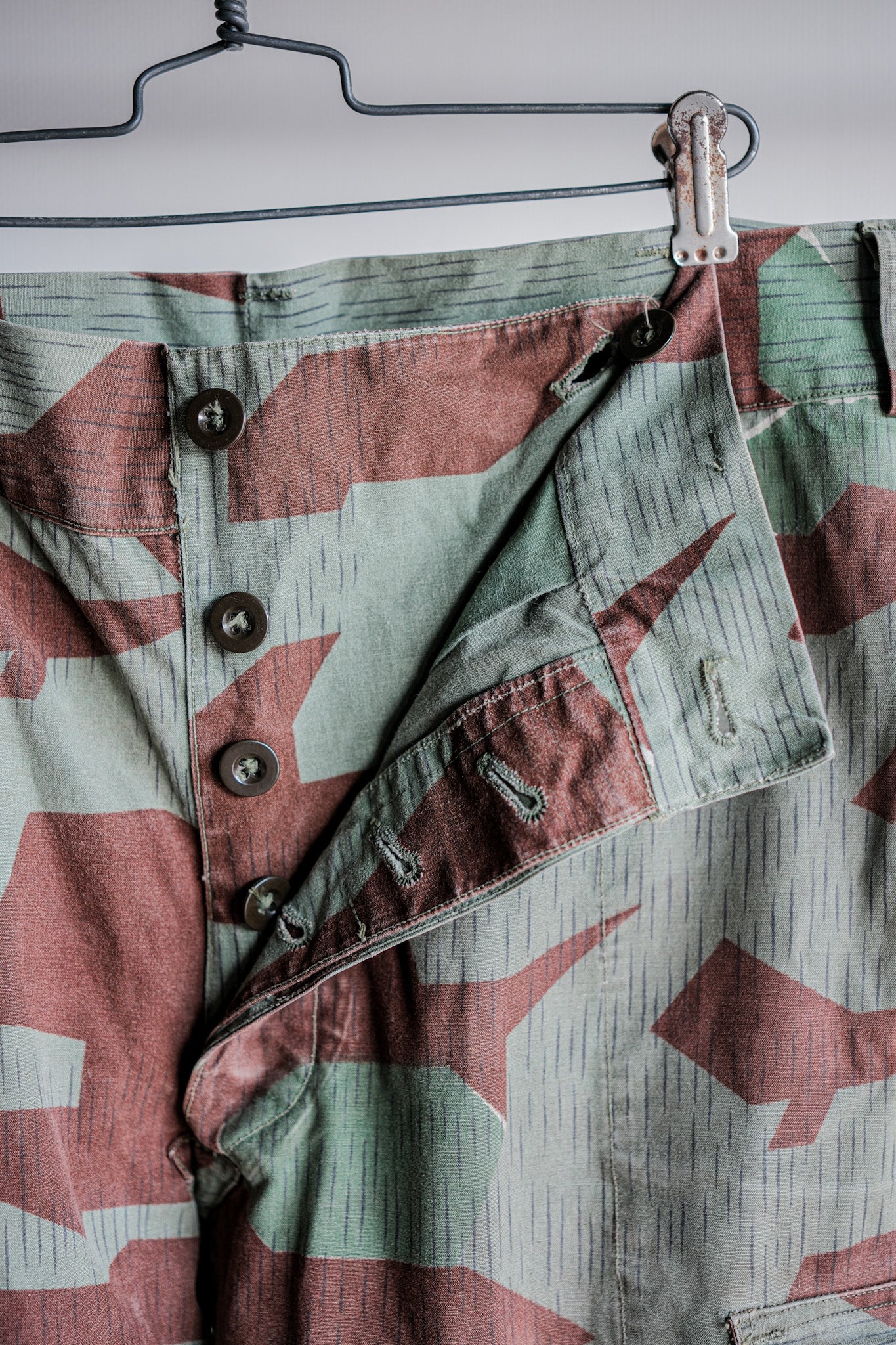 【~50's】German Army Splinter Camouflage Paratrooper Trousers Size.177-100