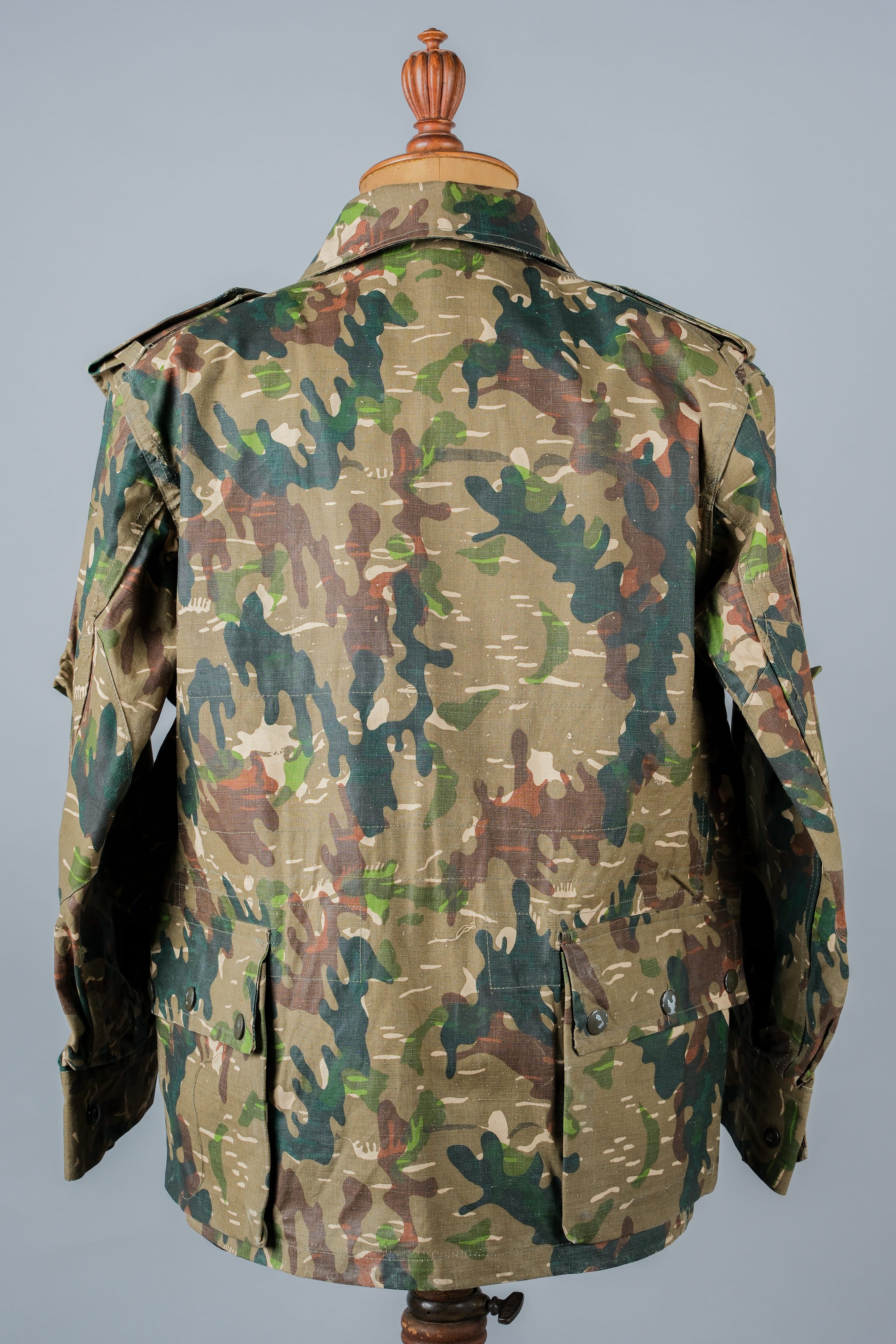 【~60's】Spanish Army Brown Amoeba Camouflage Paratrooper Jacket Size.2