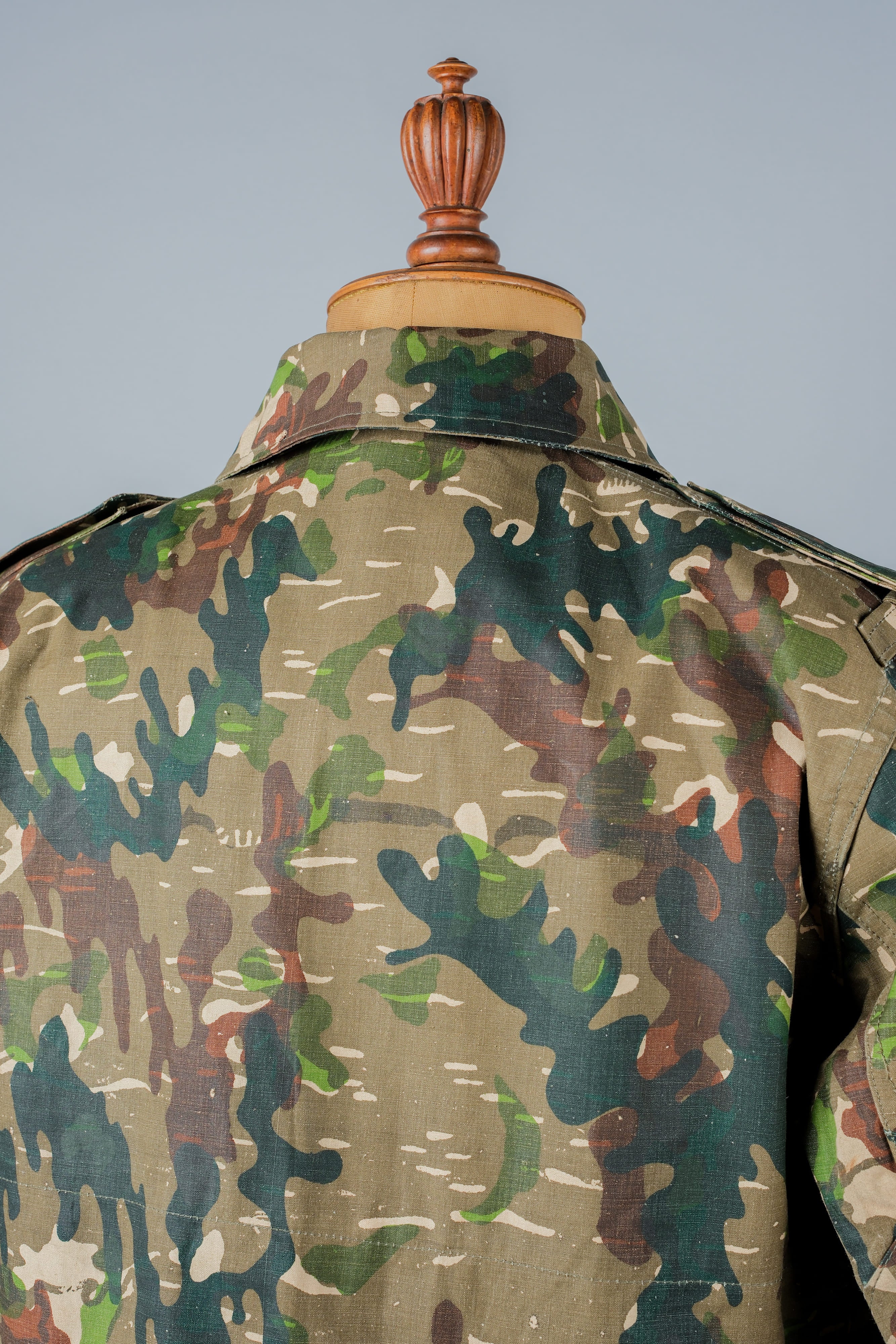 【~60's】Spanish Army Brown Amoeba Camouflage Paratrooper Jacket Size.2