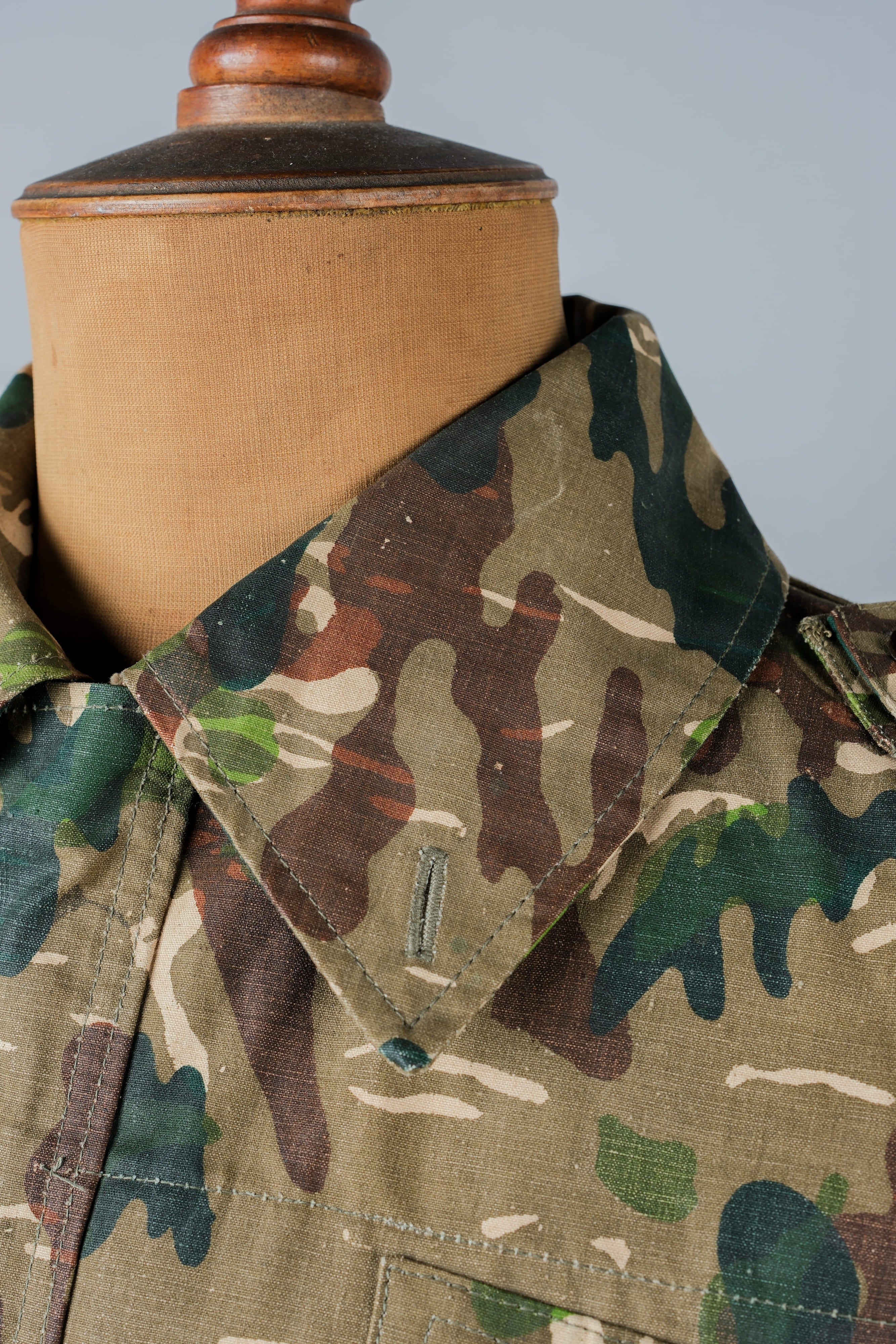 【~60's】Spanish Army Brown Amoeba Camouflage Paratrooper Jacket Size.2