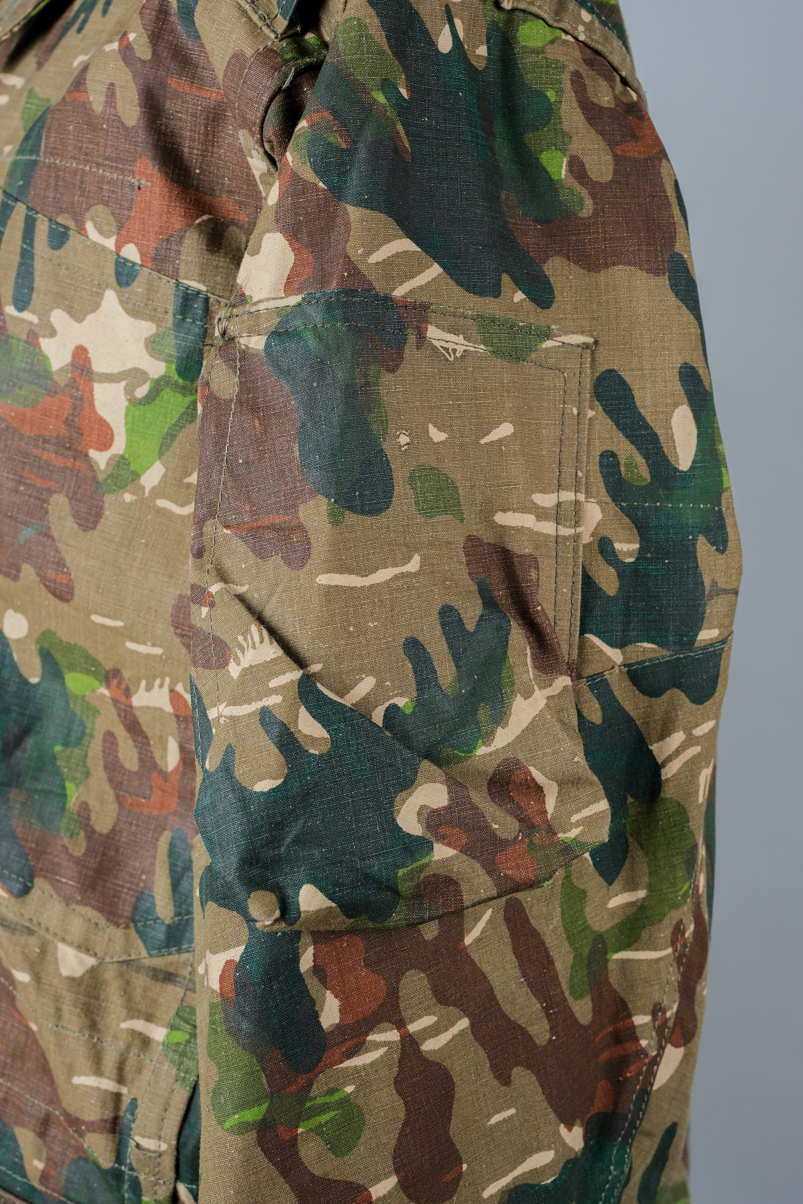 【~60's】Spanish Army Brown Amoeba Camouflage Paratrooper Jacket Size.2