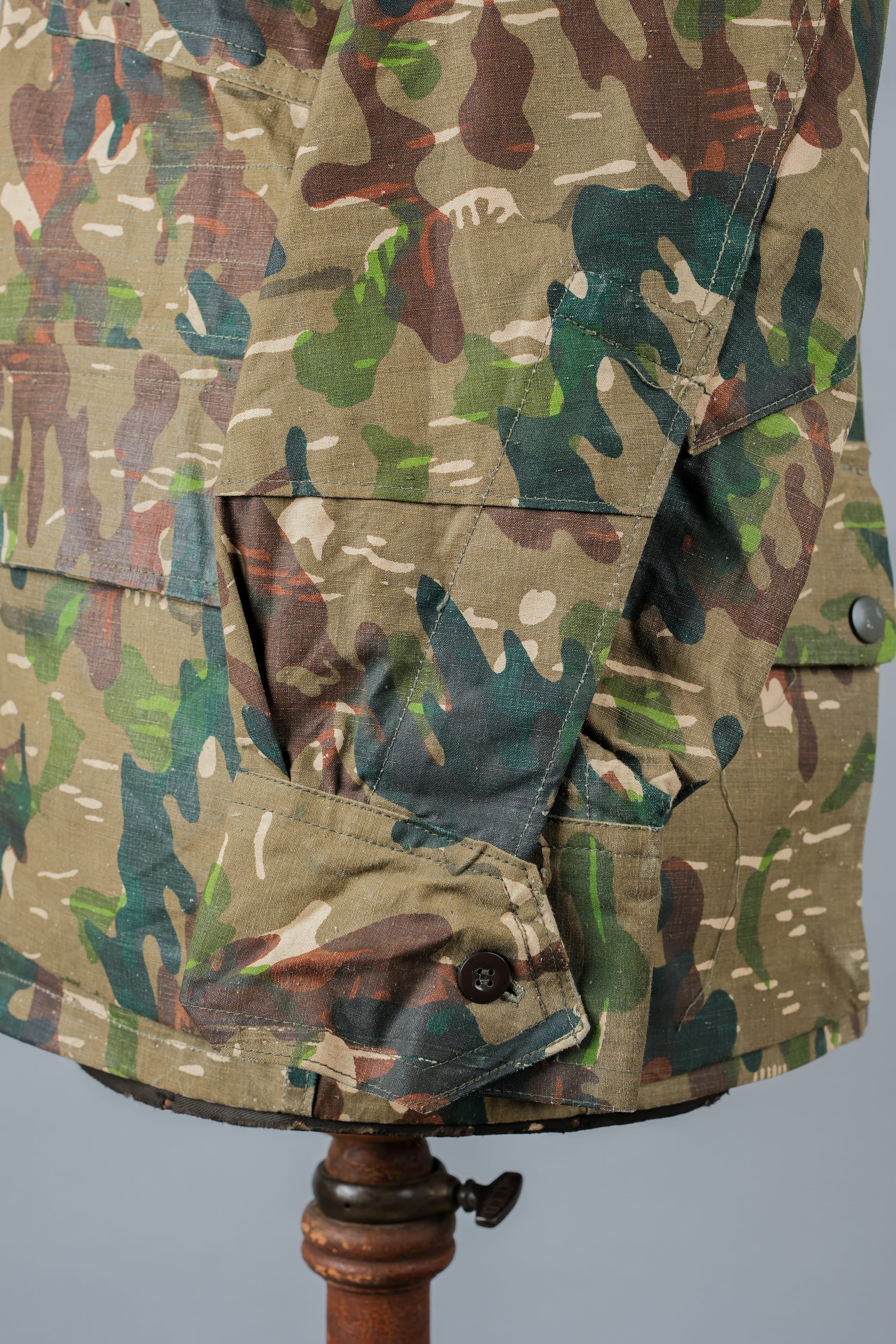 【~60's】Spanish Army Brown Amoeba Camouflage Paratrooper Jacket Size.2