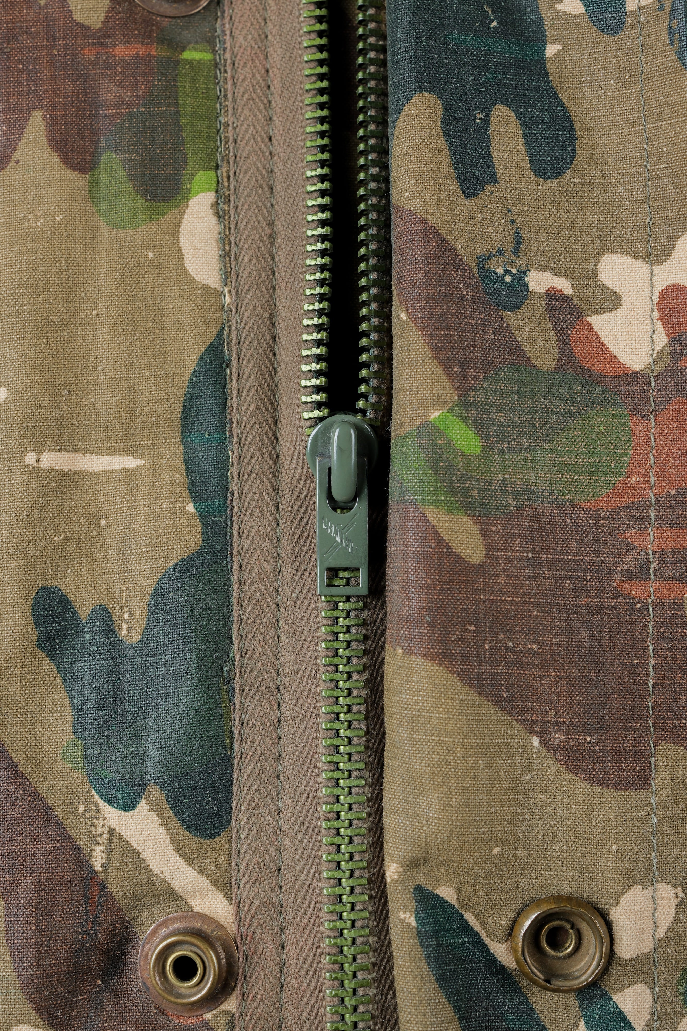 【~60's】Spanish Army Brown Amoeba Camouflage Paratrooper Jacket Size.2