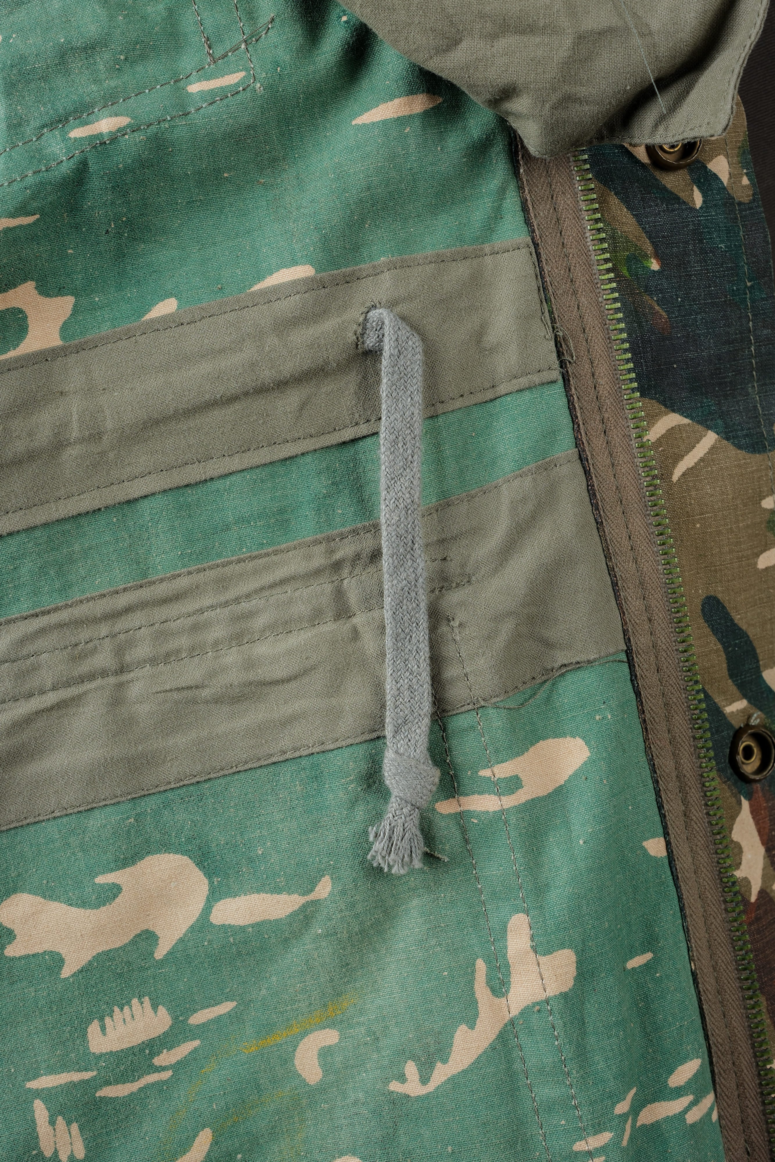 【~60's】Spanish Army Brown Amoeba Camouflage Paratrooper Jacket Size.2