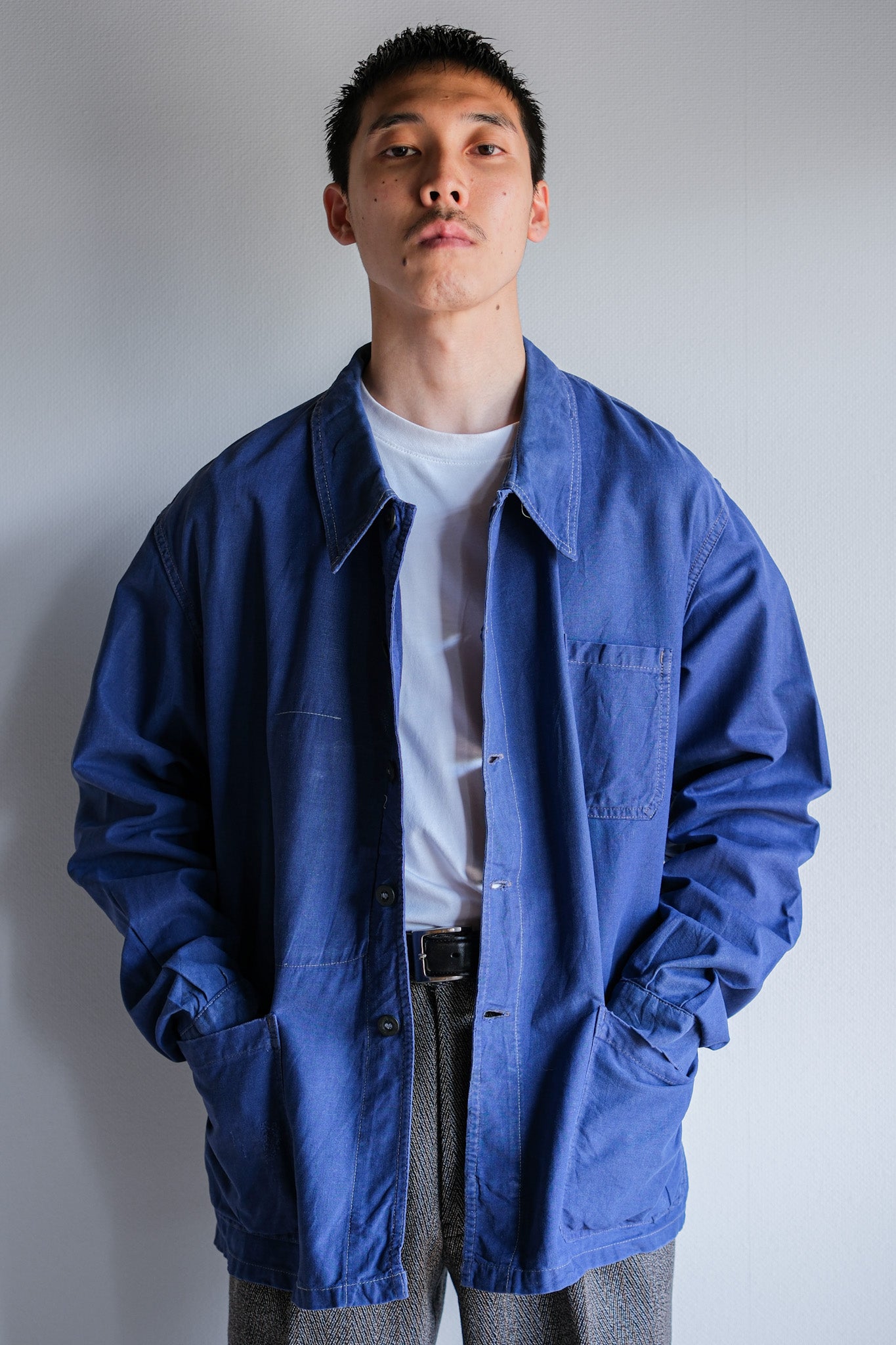 【~50's】French Vintage Blue Metis Work Jacket