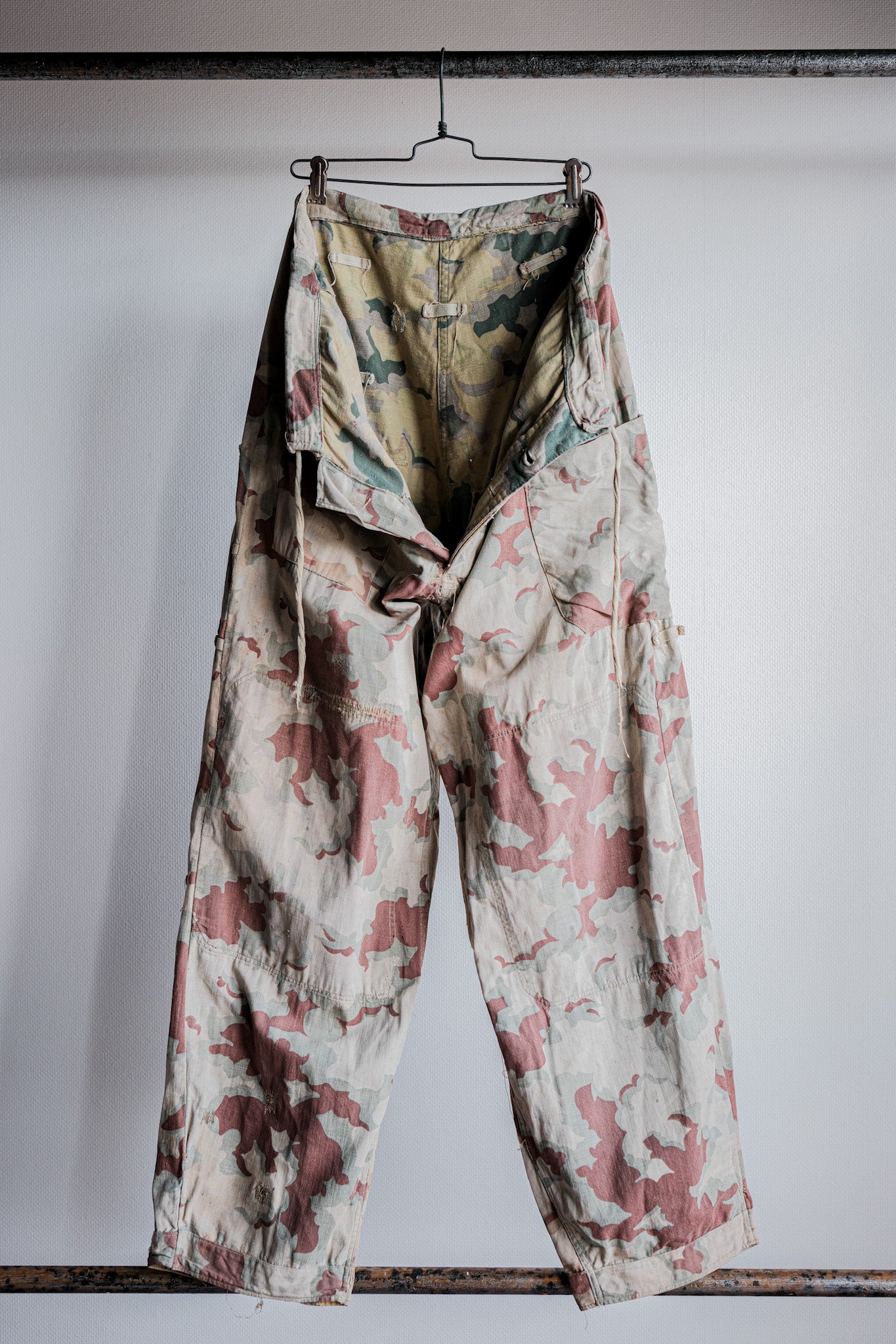 【~50's】Czechoslovakian Army Clouds Camouflage Reversible Trousers "Modified"