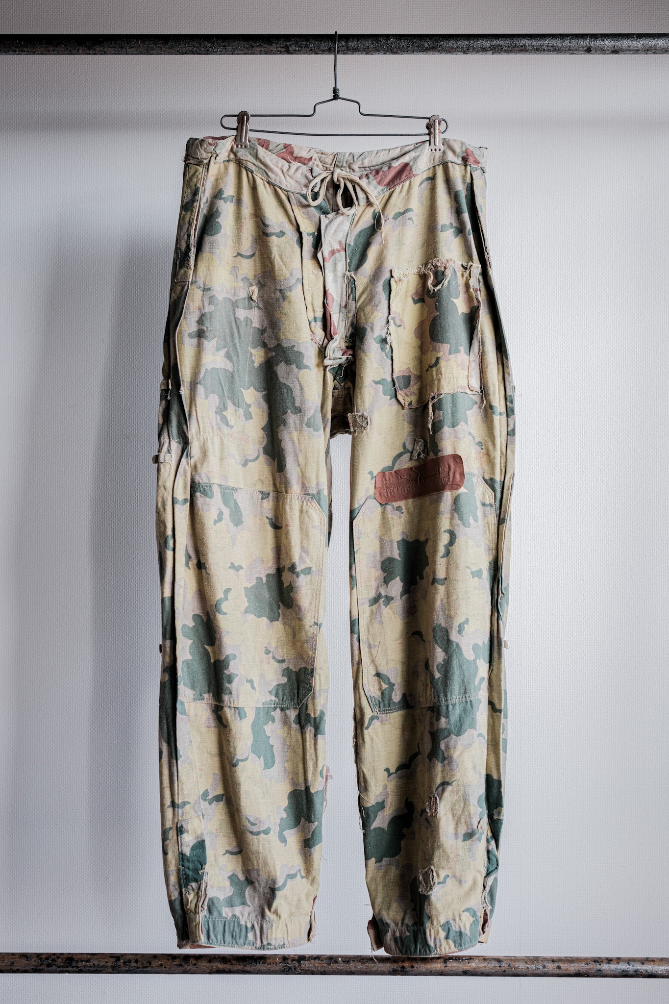 【~50's】Czechoslovakian Army Clouds Camouflage Reversible Trousers "Modified"
