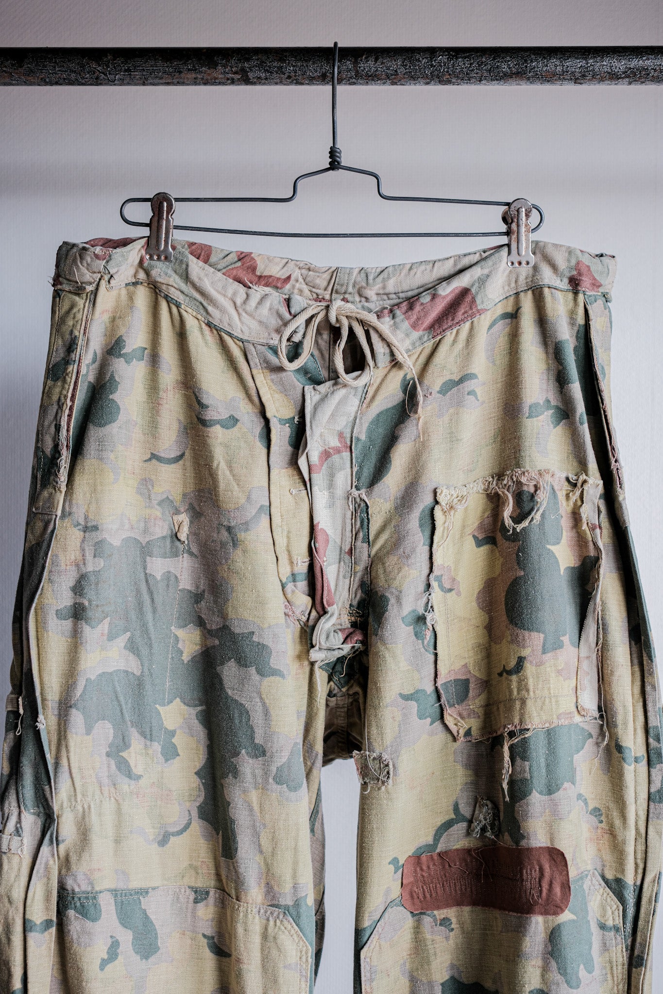 【~50's】Czechoslovakian Army Clouds Camouflage Reversible Trousers "Modified"