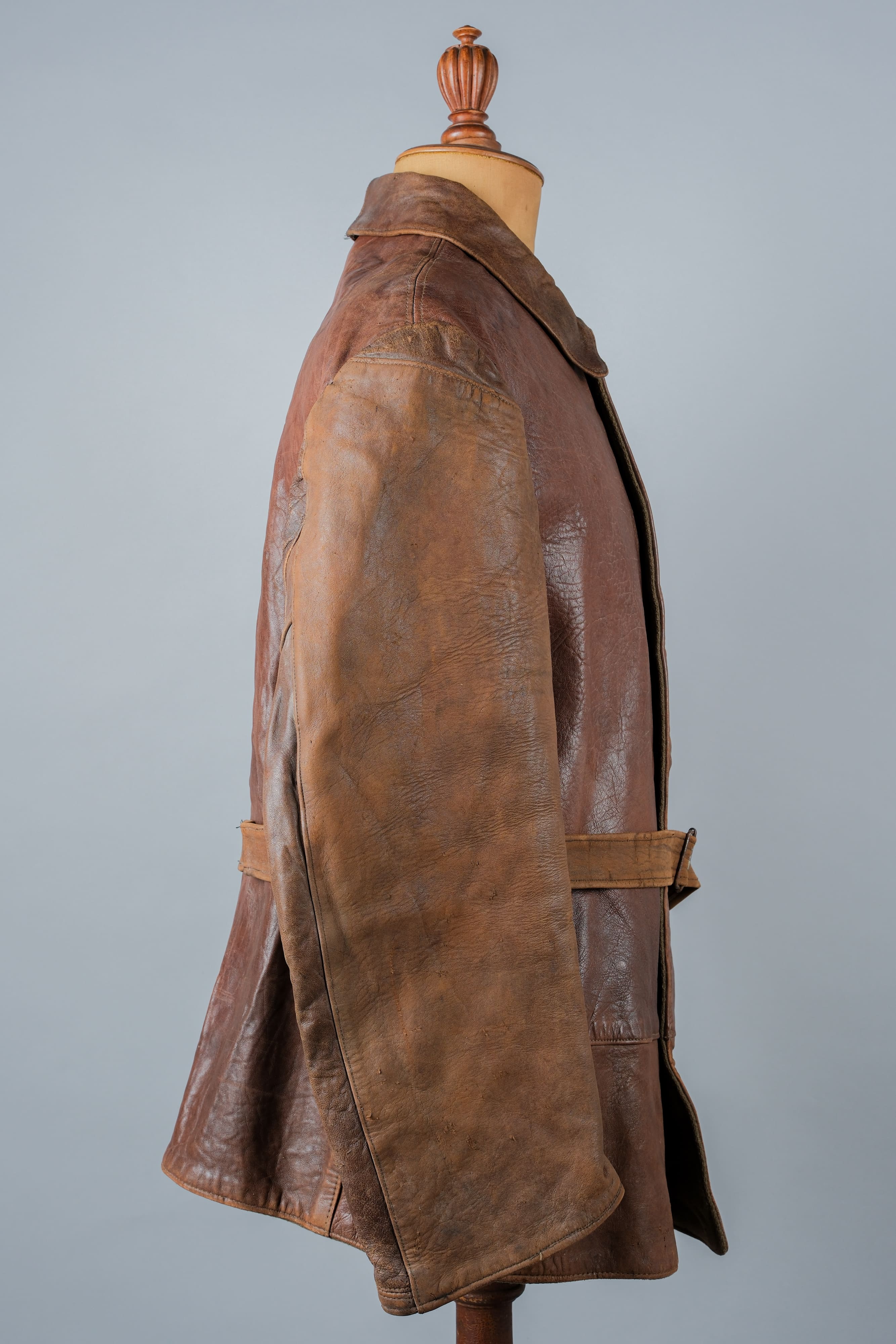 【~40's】British Army Jerkin Leather Jacket "Modified"