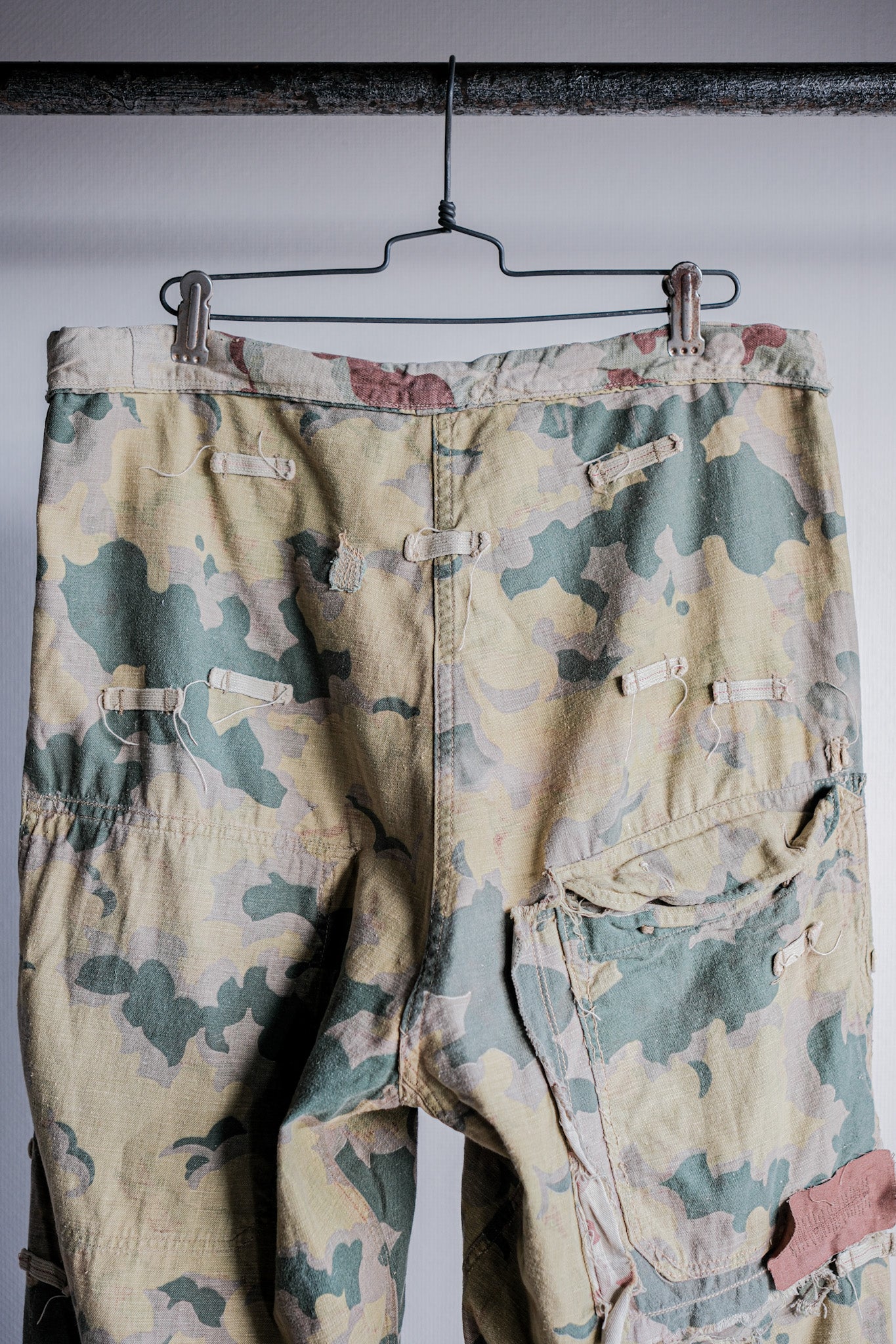 【~50's】Czechoslovakian Army Clouds Camouflage Reversible Trousers "Modified"