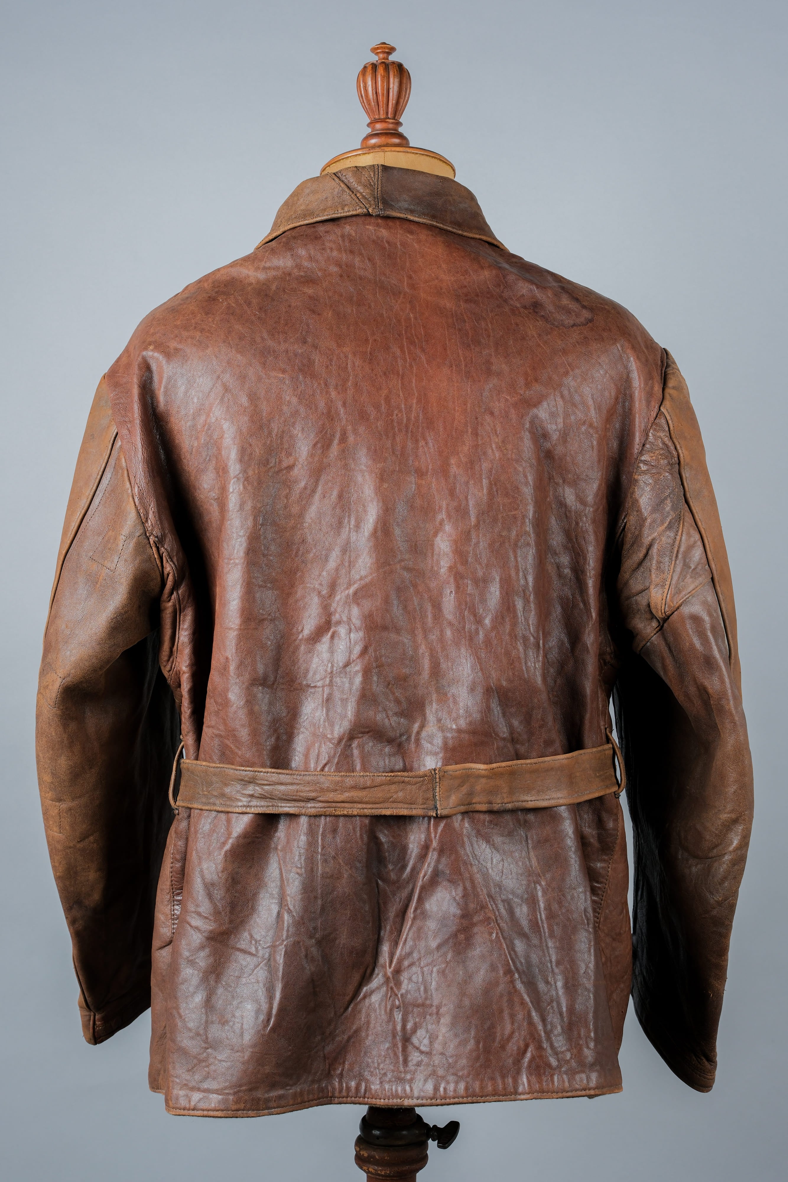 【~40's】British Army Jerkin Leather Jacket "Modified"