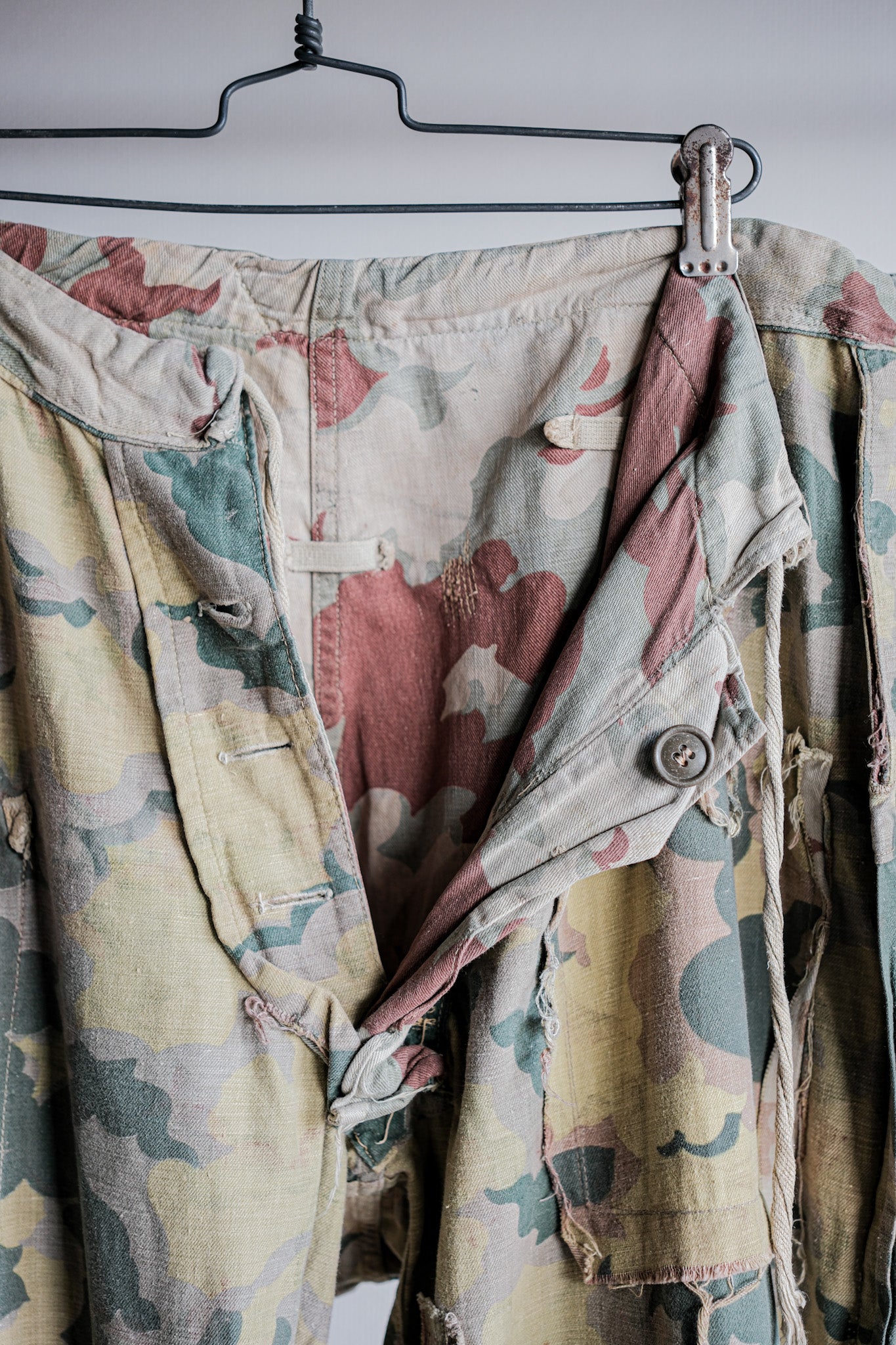 【~50's】Czechoslovakian Army Clouds Camouflage Reversible Trousers "Modified"