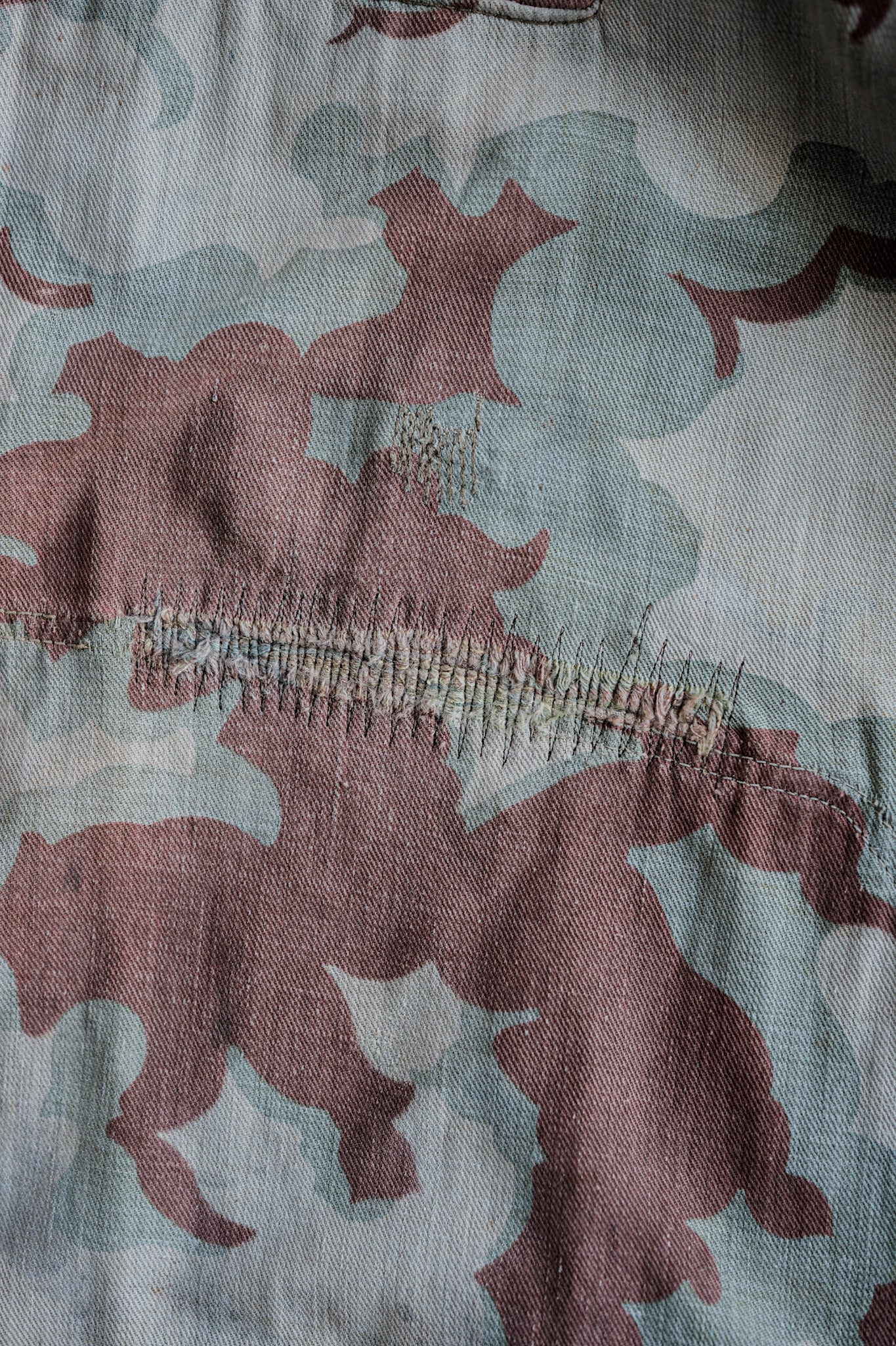 【~50's】Czechoslovakian Army Clouds Camouflage Reversible Trousers "Modified"