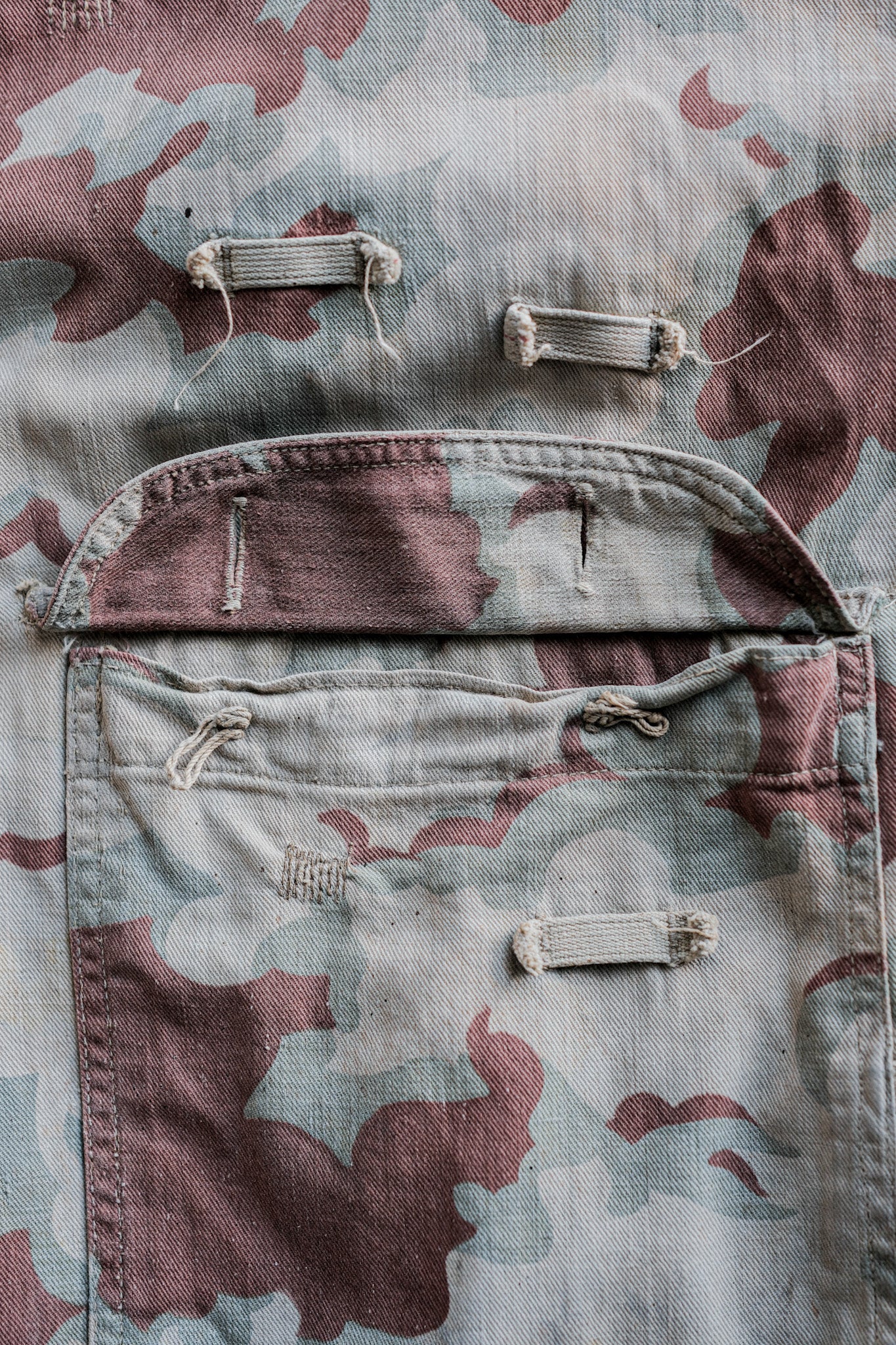 【~50's】Czechoslovakian Army Clouds Camouflage Reversible Trousers "Modified"