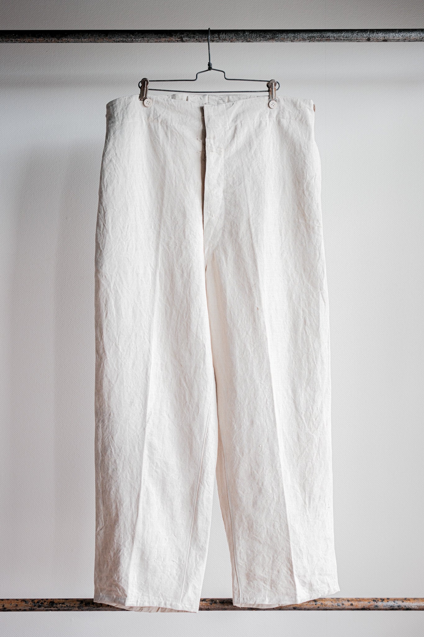 【~40's】WWⅡ German Navy Linen Bespoke Trousers "Kriegsmarine"