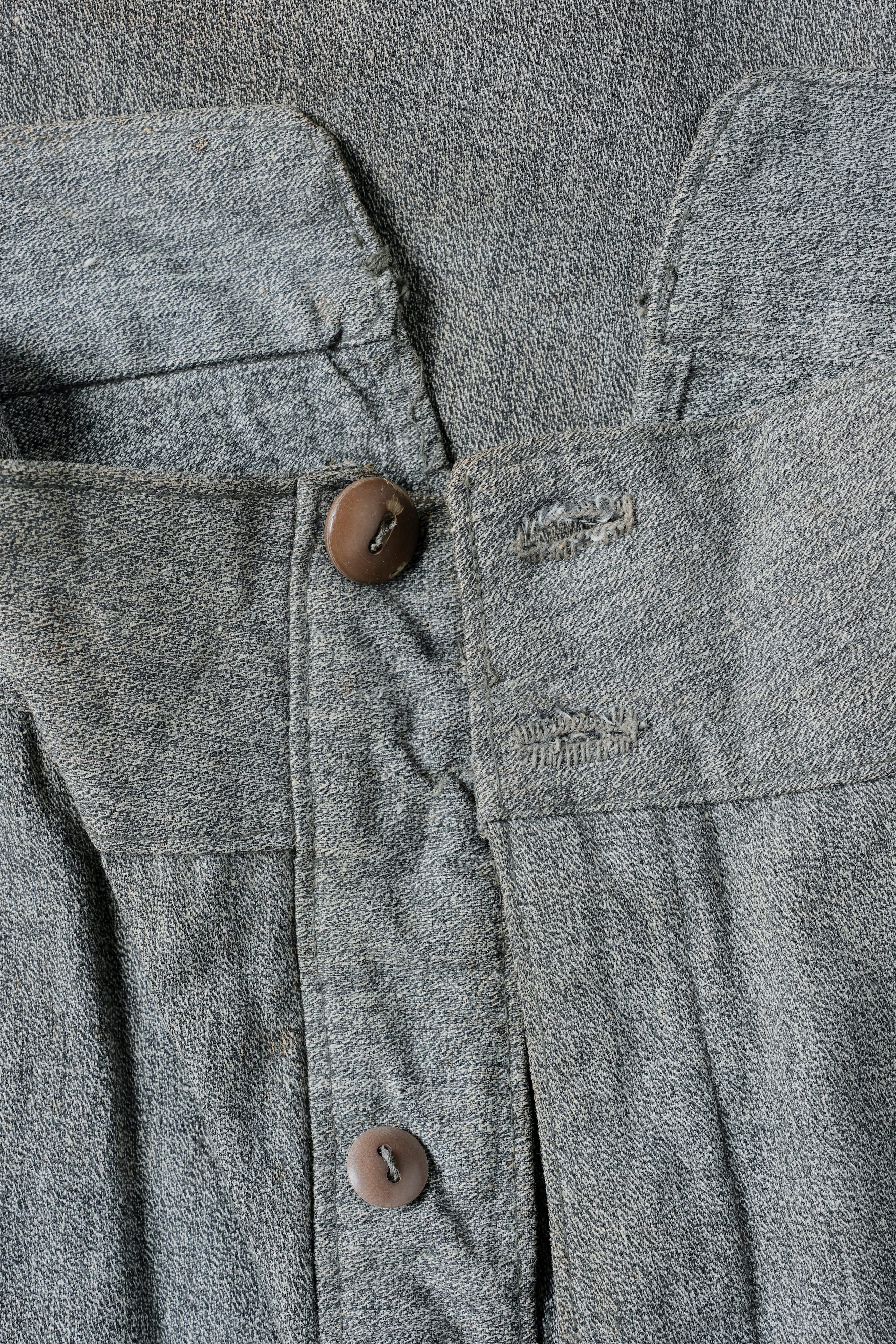 【~10's】WWI Royal Italian Army Salt & Pepper Cotton Work Trousers