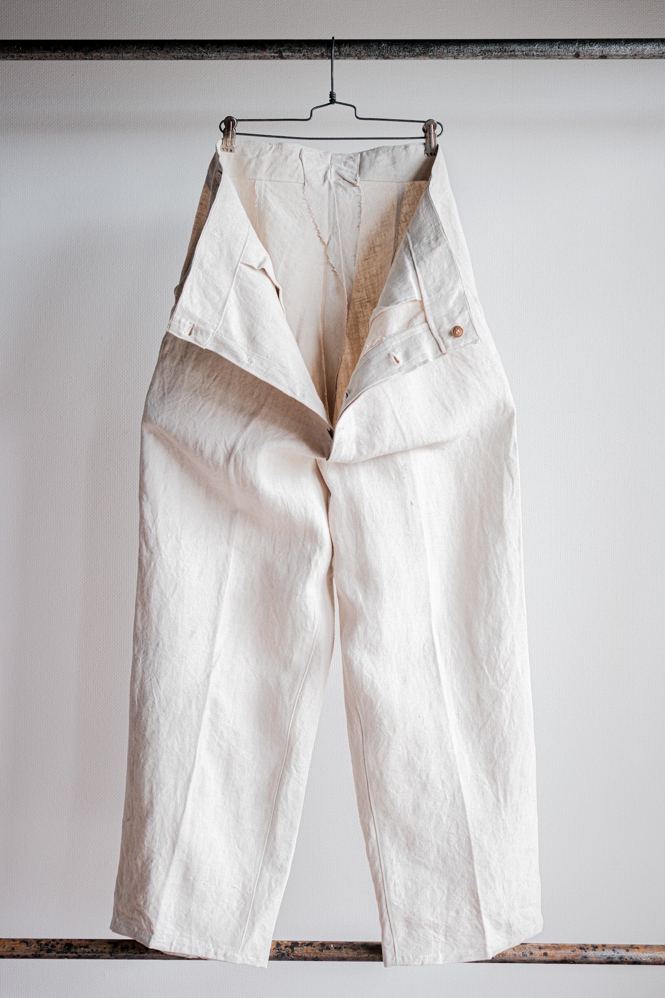 【~40's】WWⅡ German Navy Linen Bespoke Trousers "Kriegsmarine"
