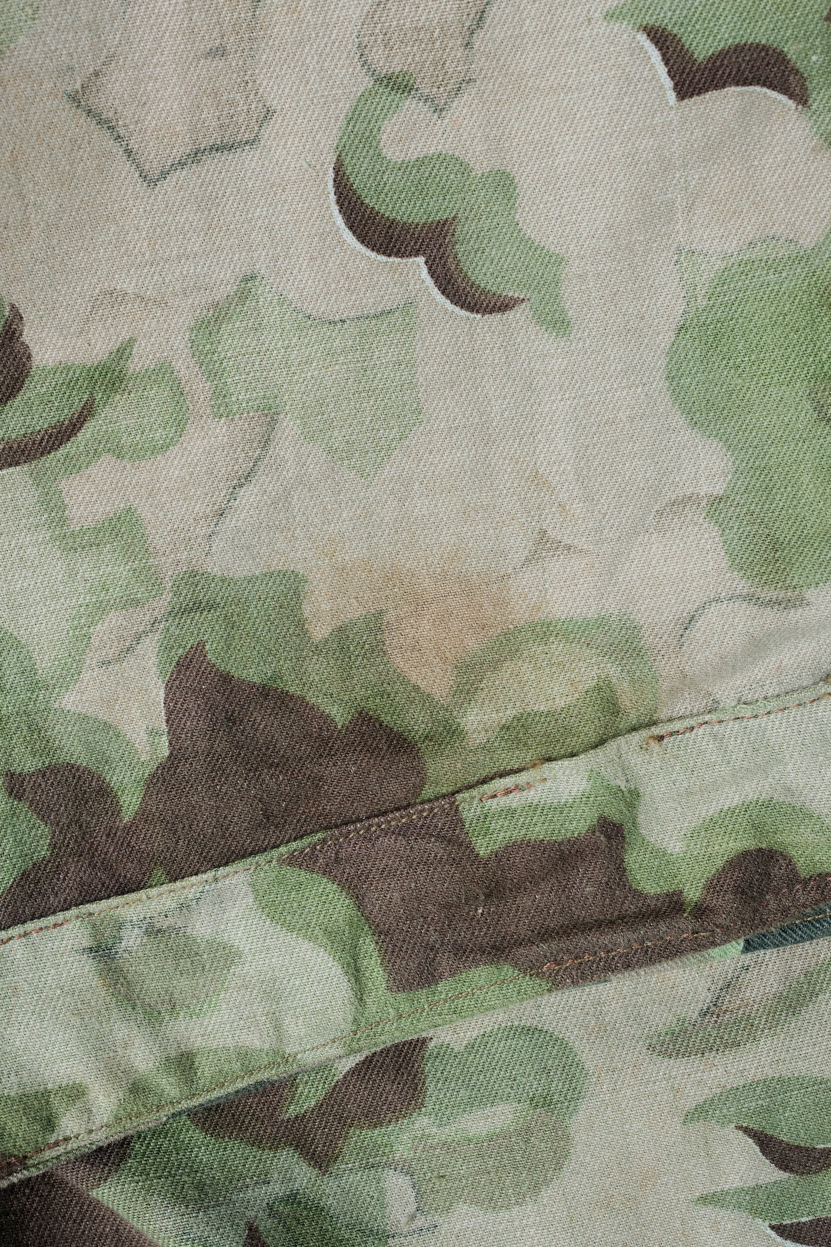 【~50's】Czechoslovakian Army Clouds Camouflage Reversible Trousers "Modified"