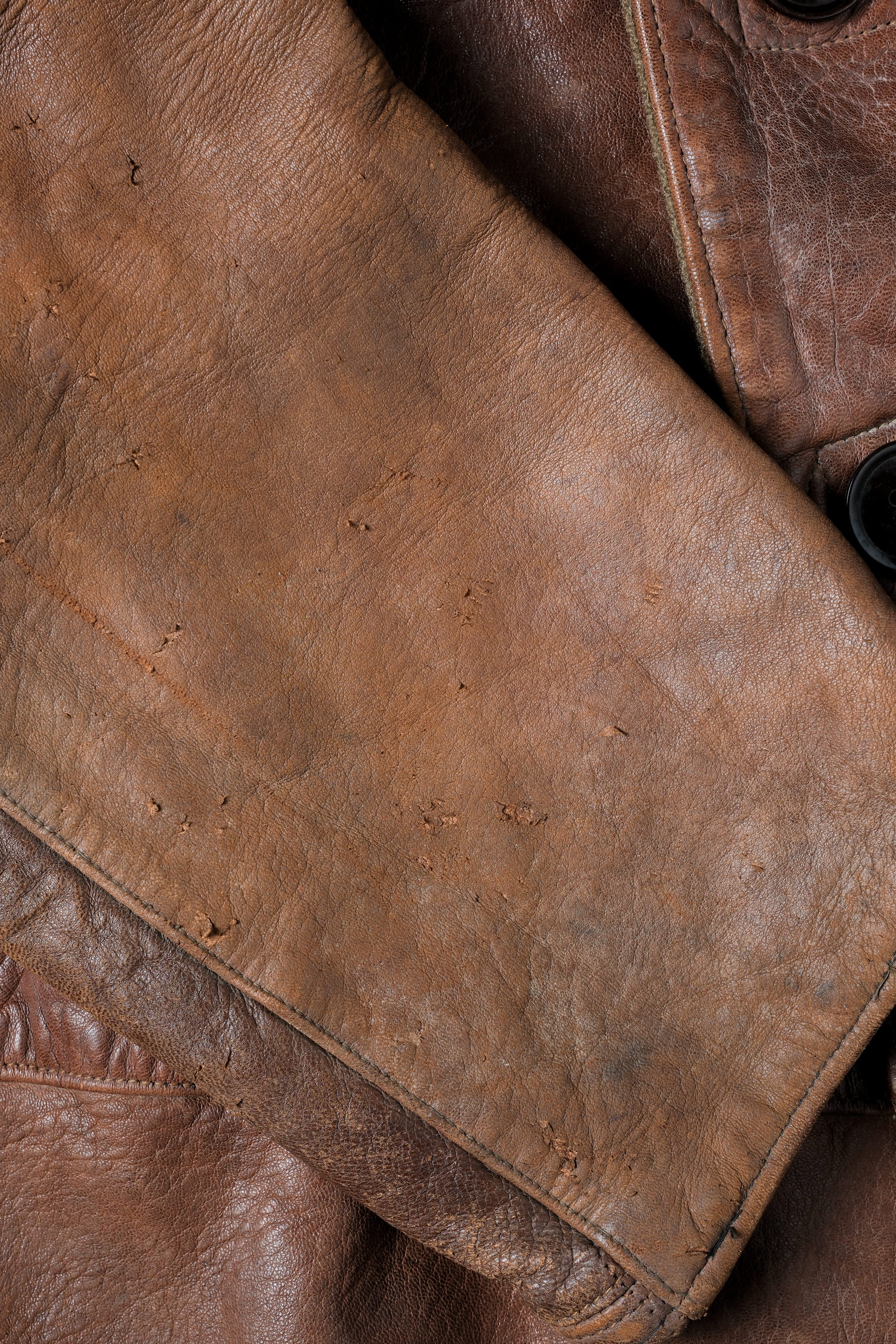 【~40's】British Army Jerkin Leather Jacket "Modified"