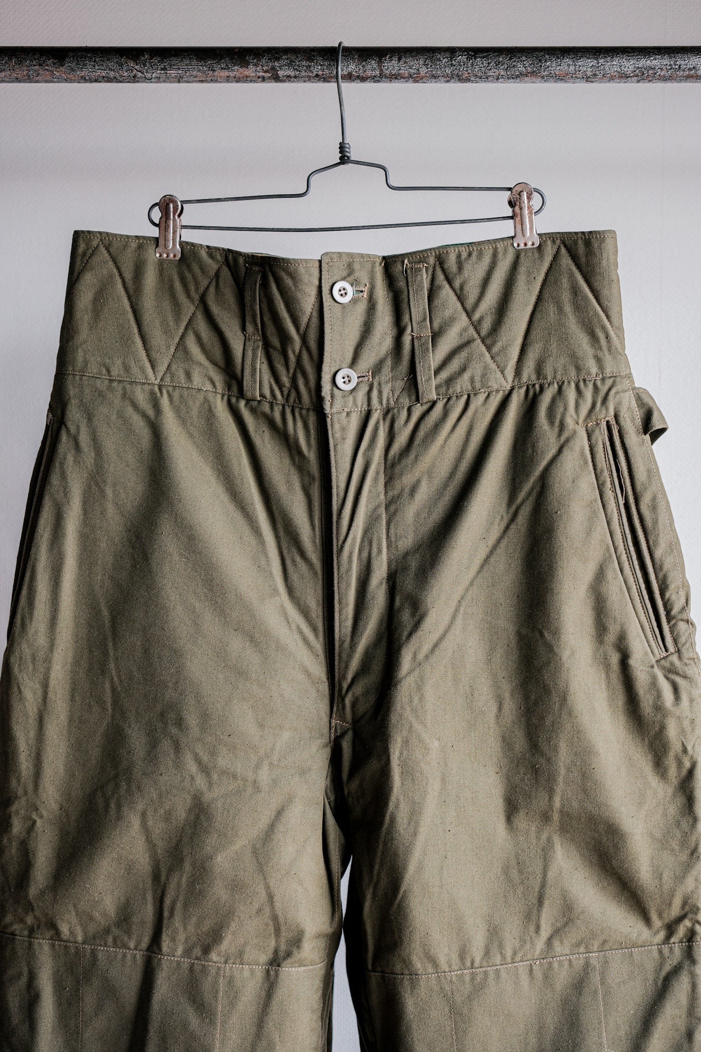 【~50's】Czechoslovakian Air Force Dubaky Camouflage Reversible Trousers Size.2B "Dead Stock"