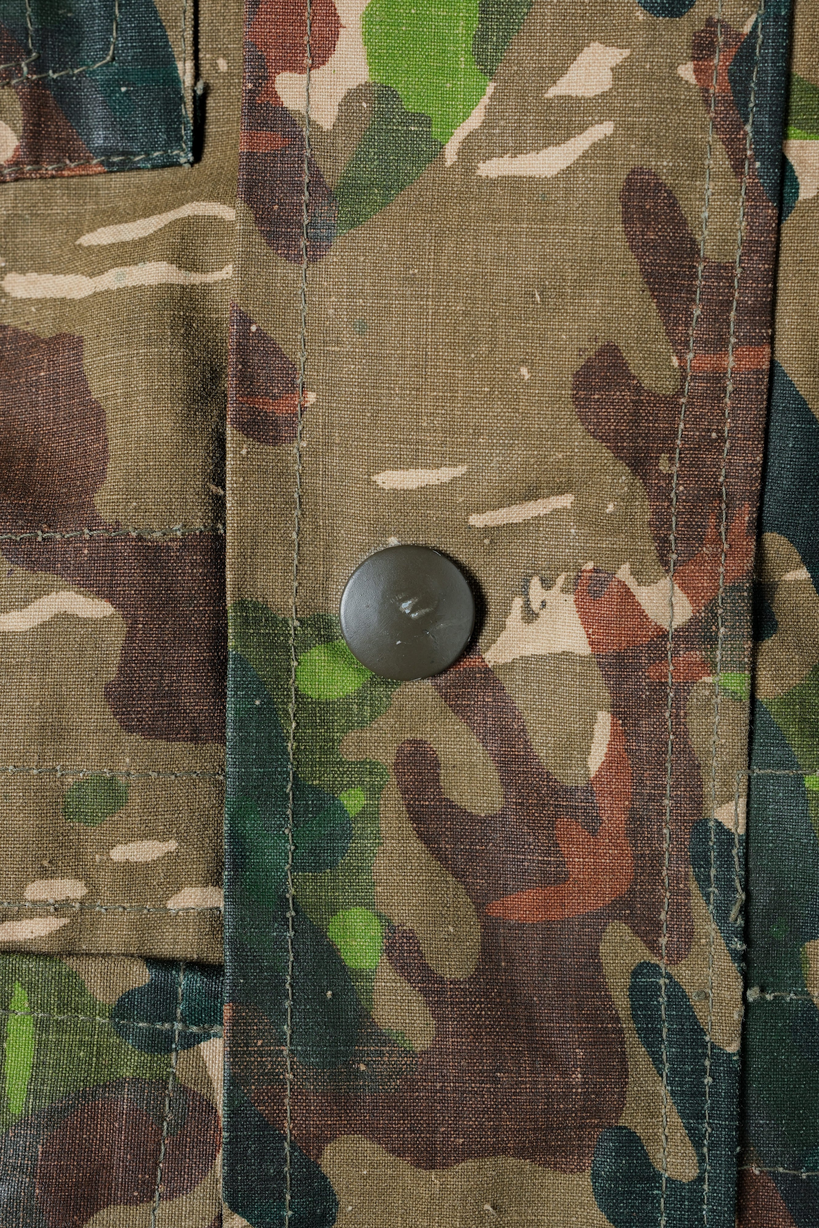 【~60's】Spanish Army Brown Amoeba Camouflage Paratrooper Jacket Size.2