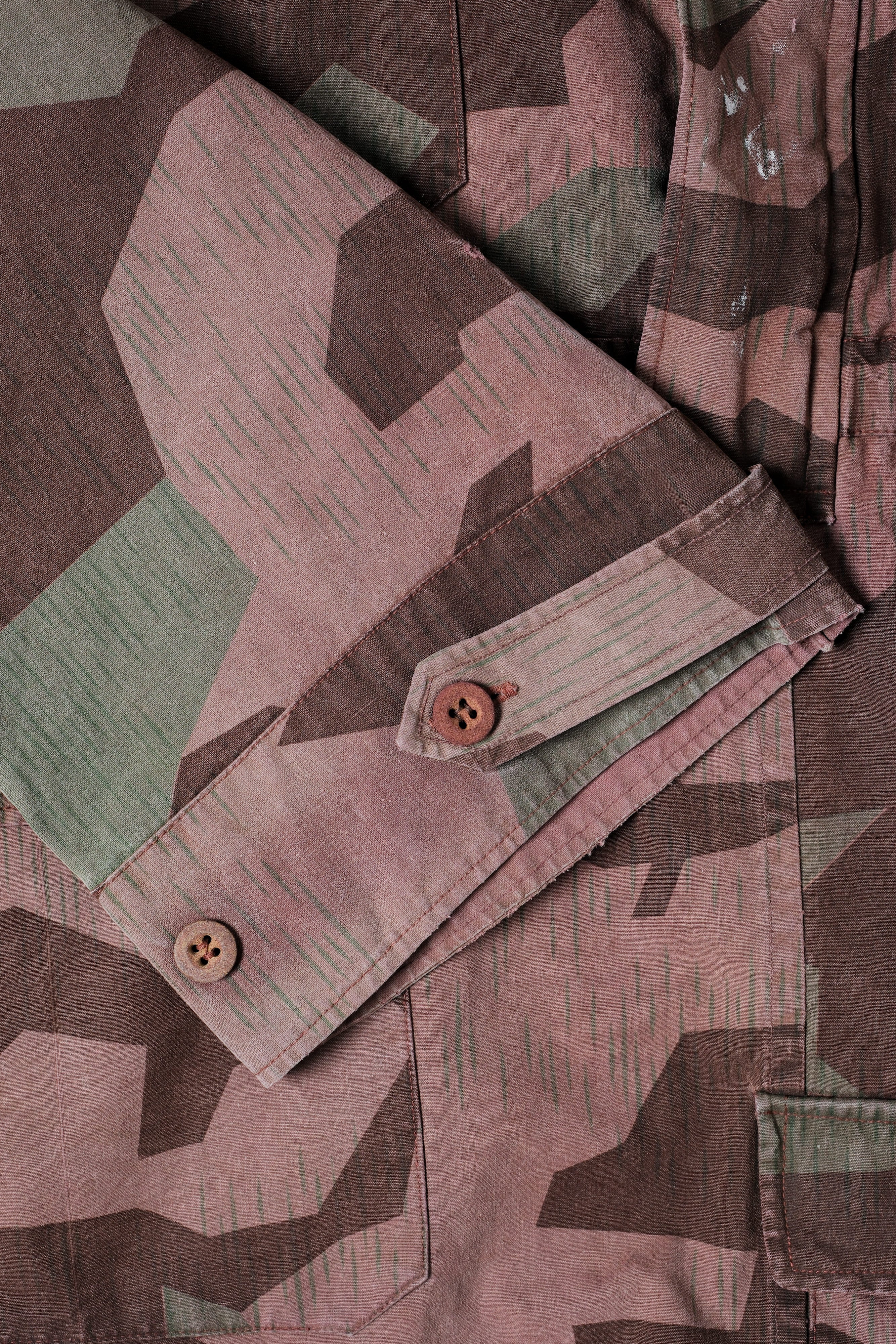 【~60's】German Vintage Splinter Pattern Camouflage Smock