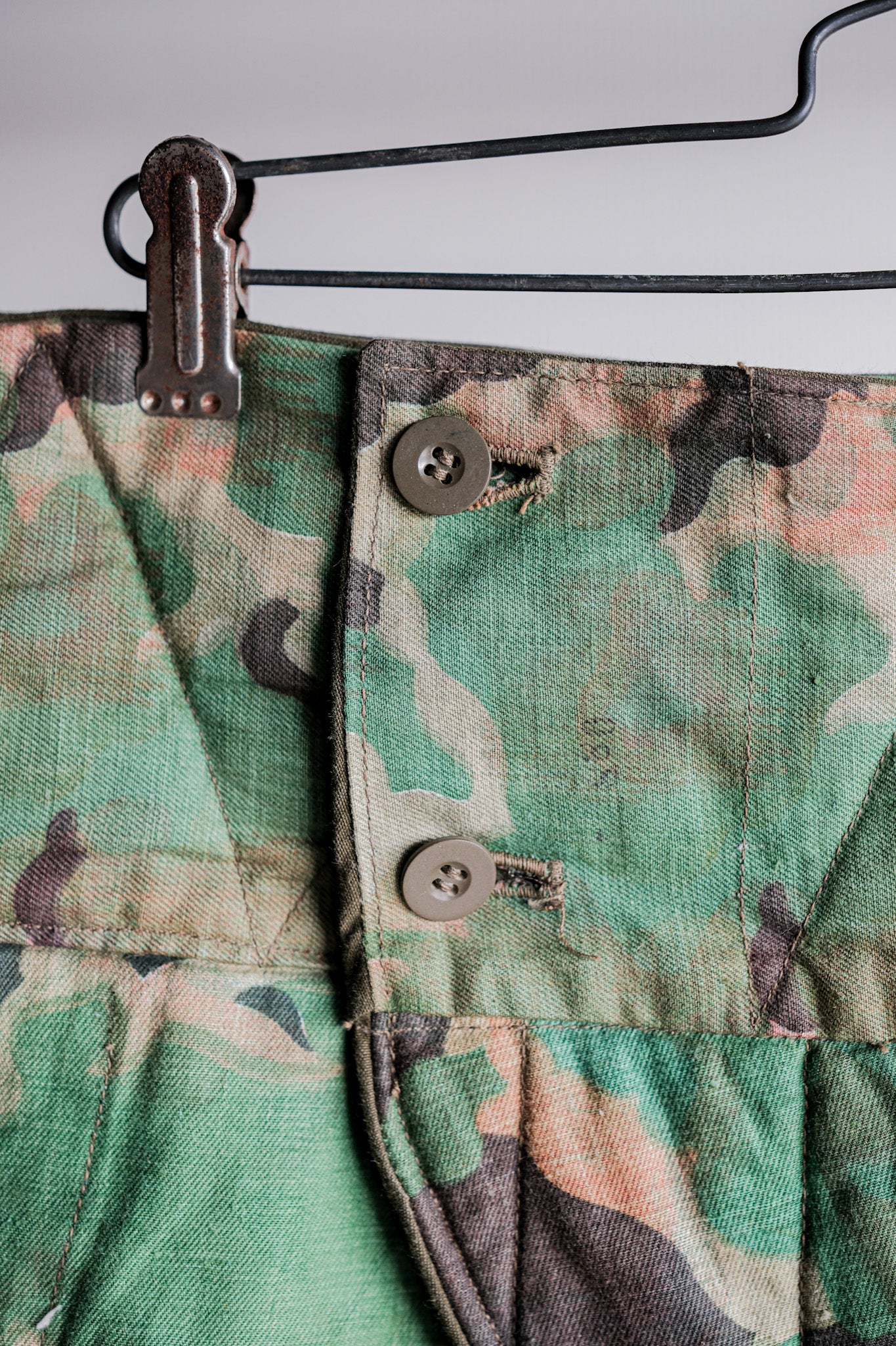 【~50's】Czechoslovakian Air Force Dubaky Camouflage Reversible Trousers Size.2B "Dead Stock"
