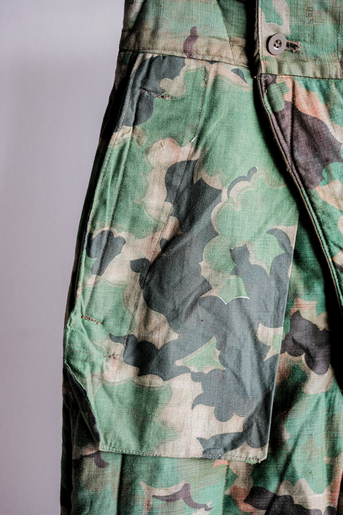 【~50's】Czechoslovakian Air Force Dubaky Camouflage Reversible Trousers Size.2B "Dead Stock"