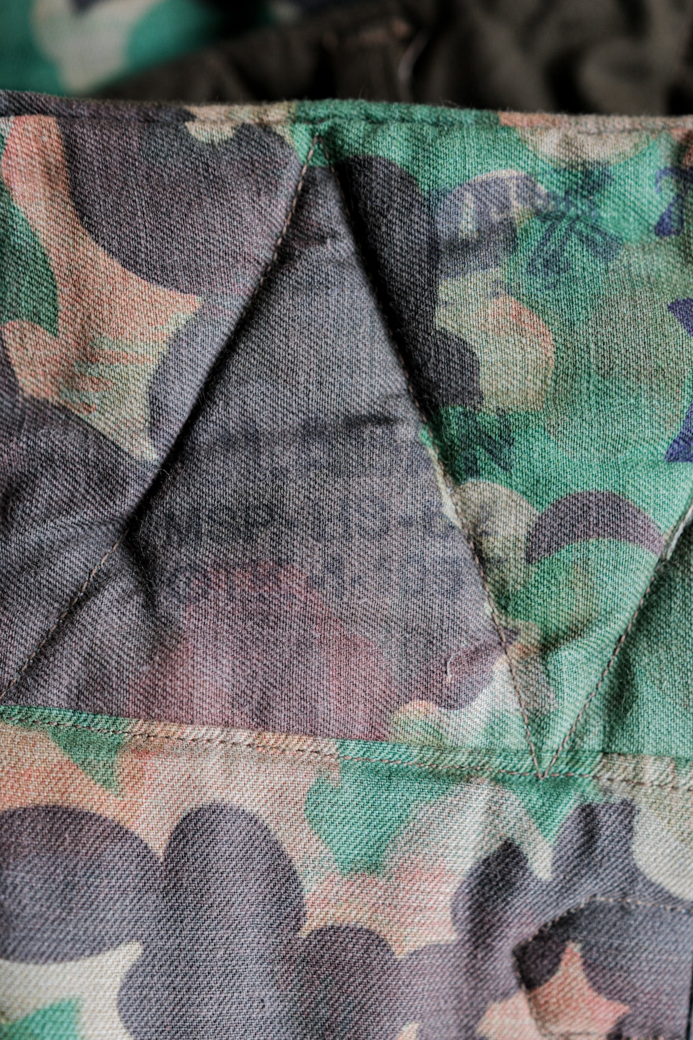 【~50's】Czechoslovakian Air Force Dubaky Camouflage Reversible Trousers Size.2B "Dead Stock"