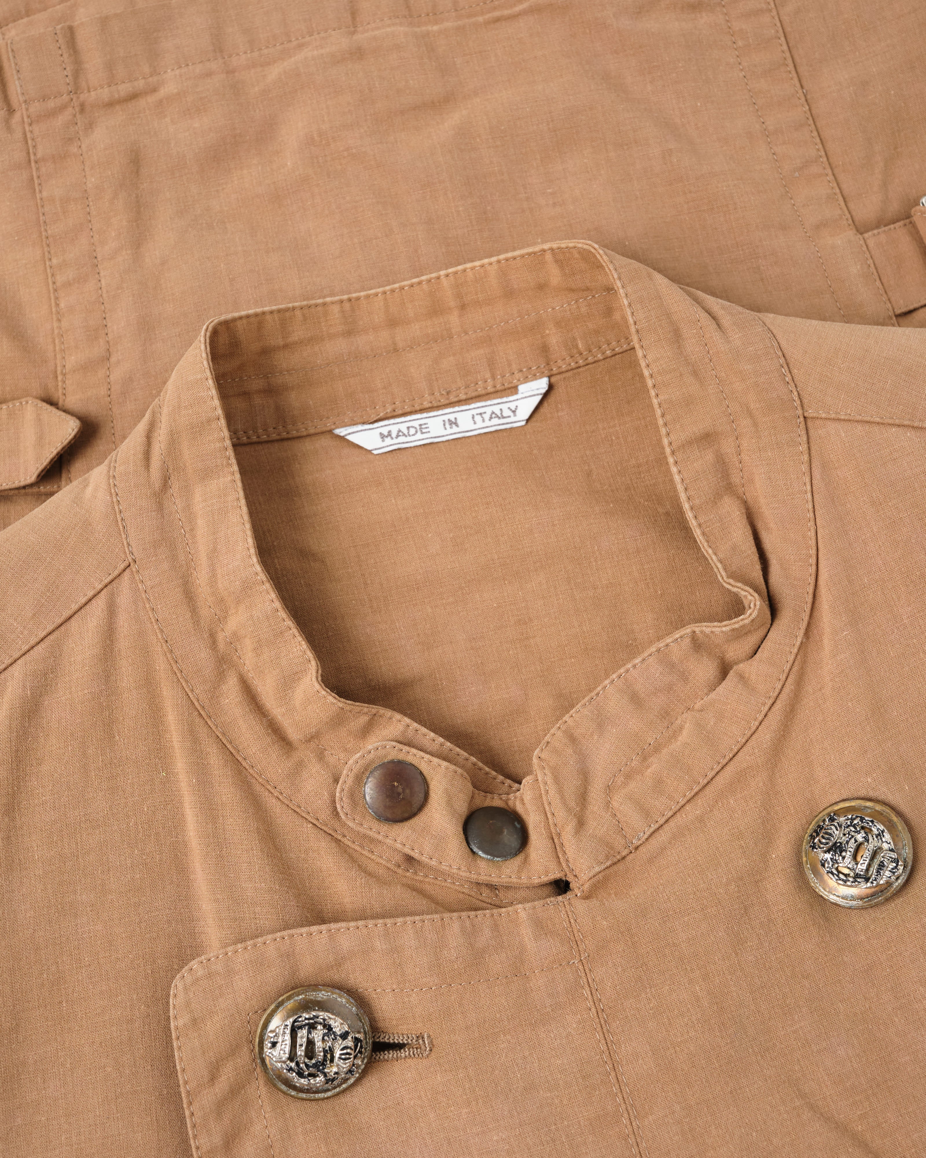 【~80's】Old Marithé François Girbaud Moment Due German Motorcycle Type Double Breasted Jacket