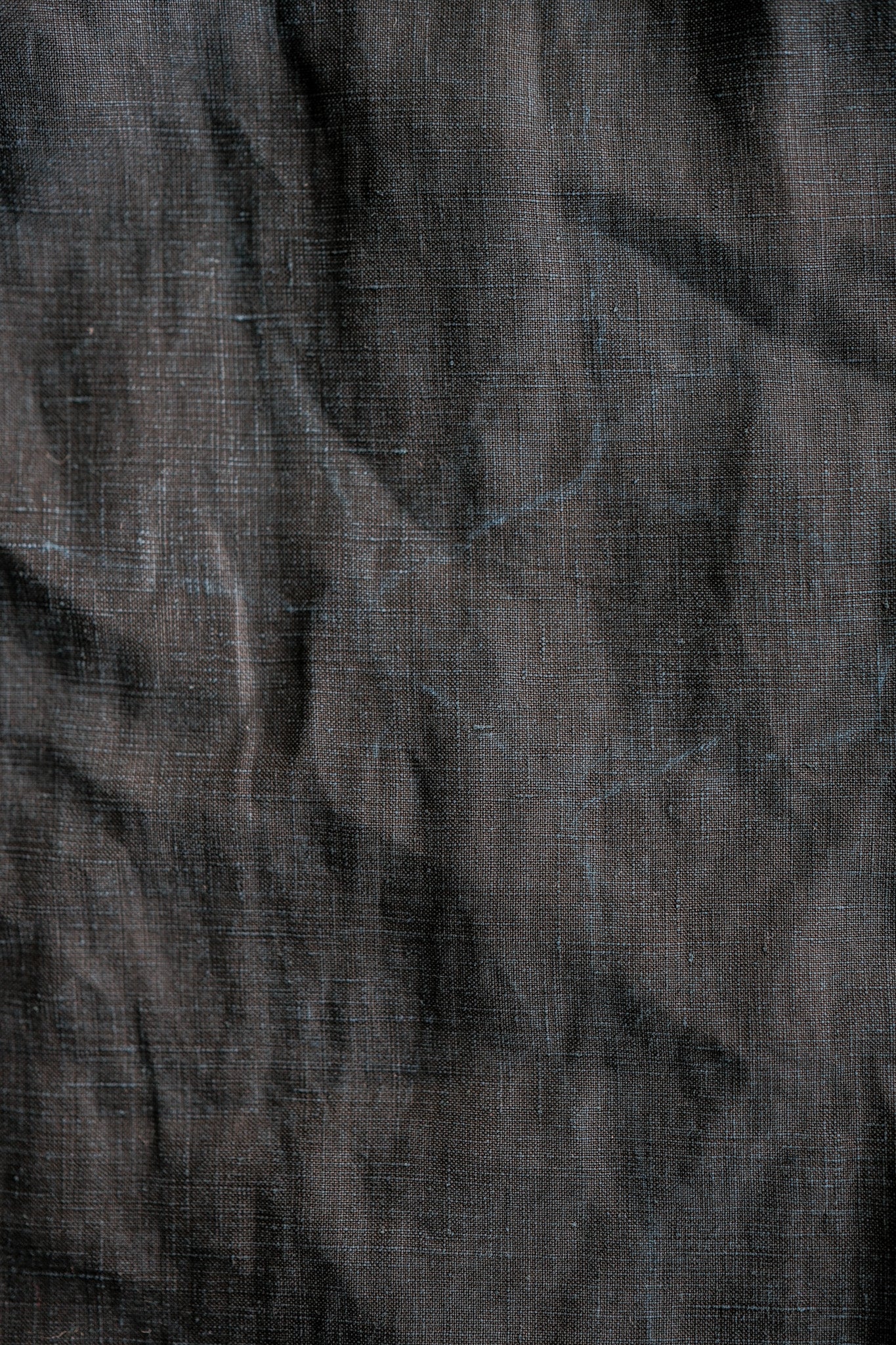 【Early 20th C】French Antique Indigo Linen Smock "Biaude"