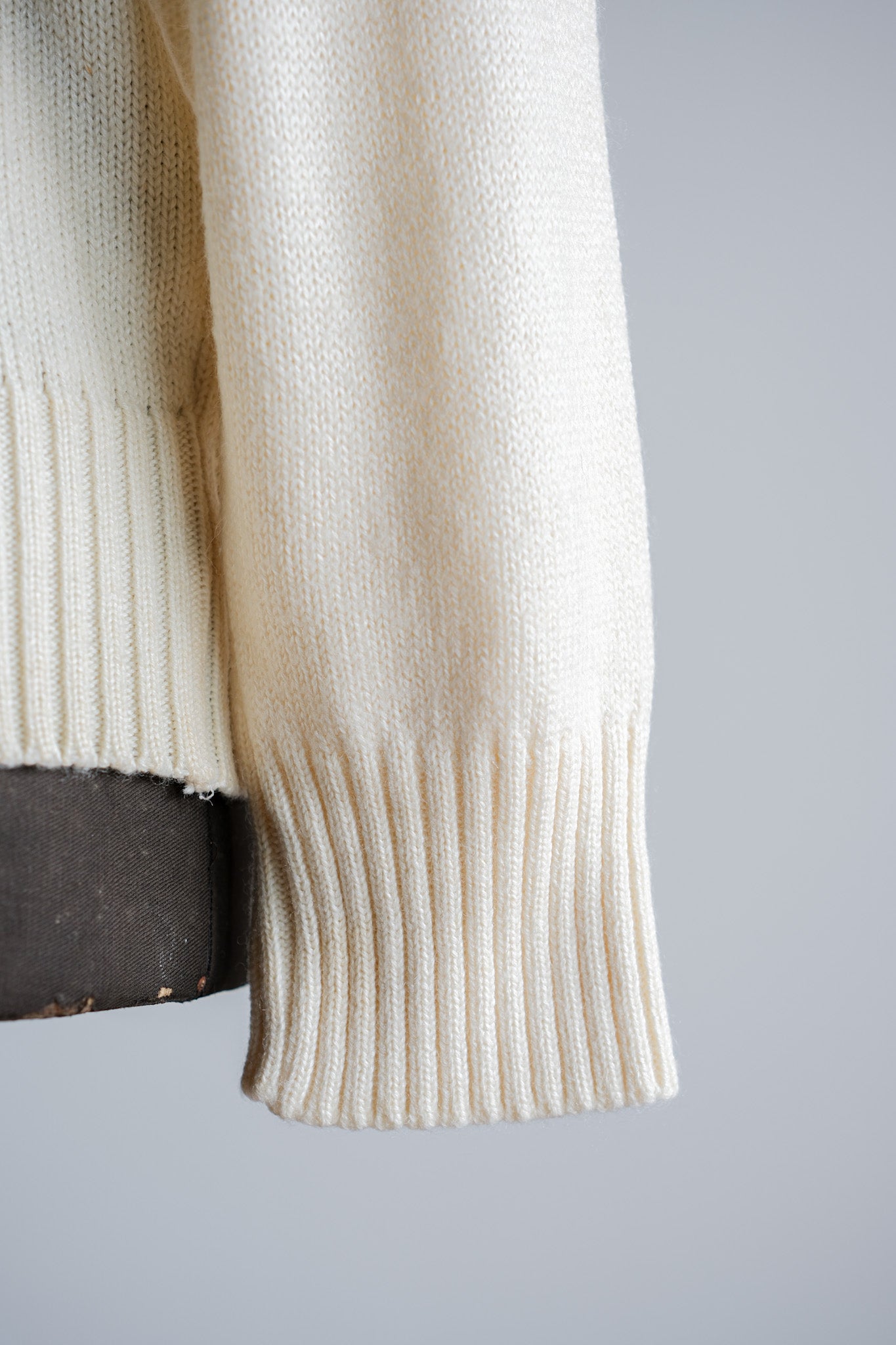 【~80's】Italian Vintage Colour Block Wool Acrylic Sweater Size.50