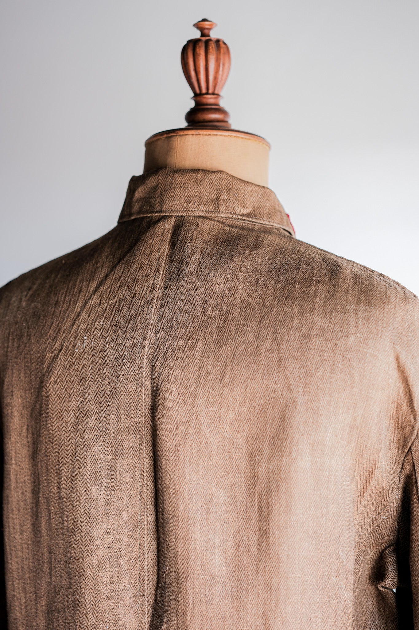 【~40's】WWⅡ German Army Drillich HBT Linen Jacket "Unusual Color" "Wehrmacht"