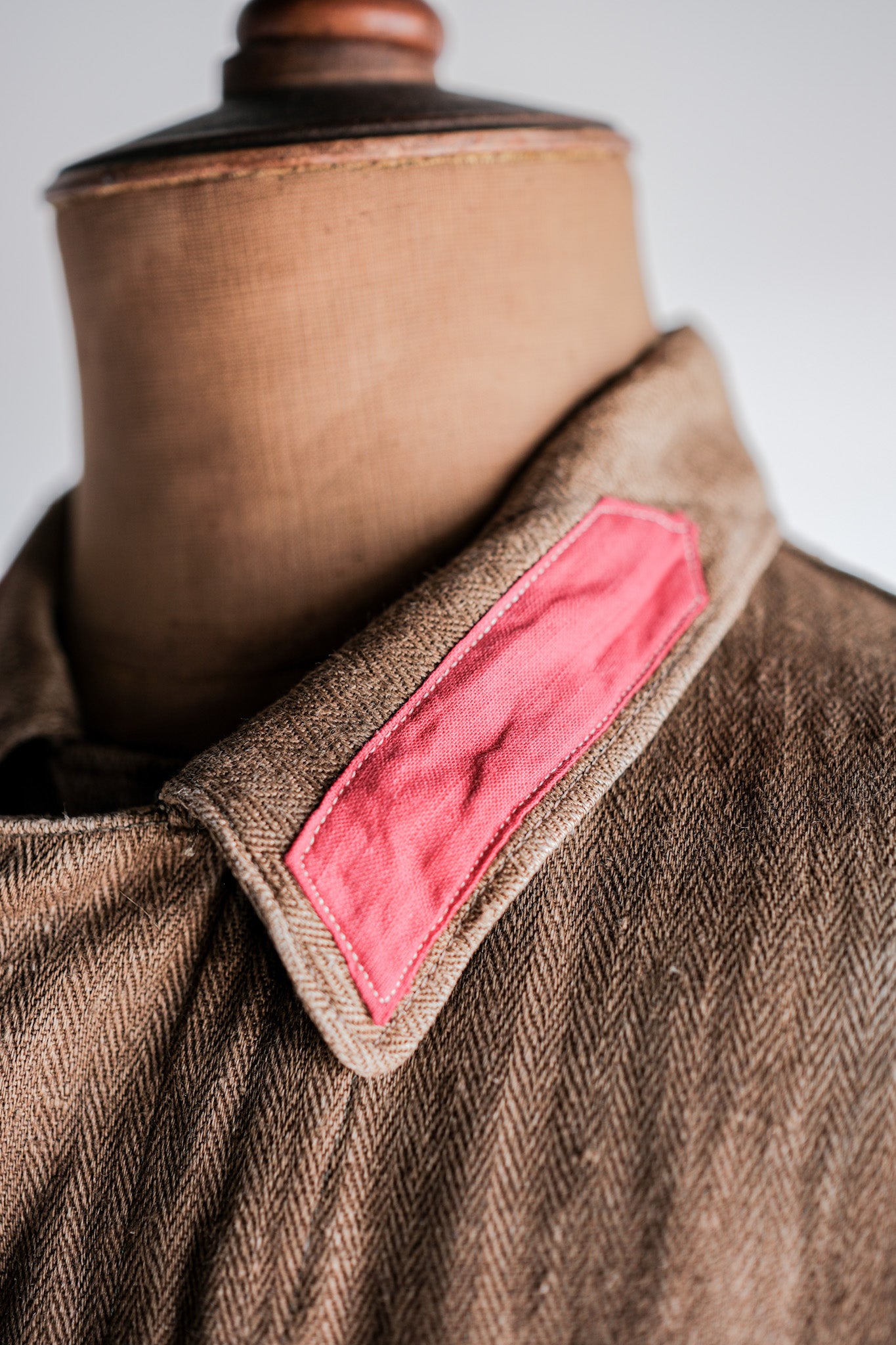 【~40's】WWⅡ German Army Drillich HBT Linen Jacket "Unusual Color" "Wehrmacht"