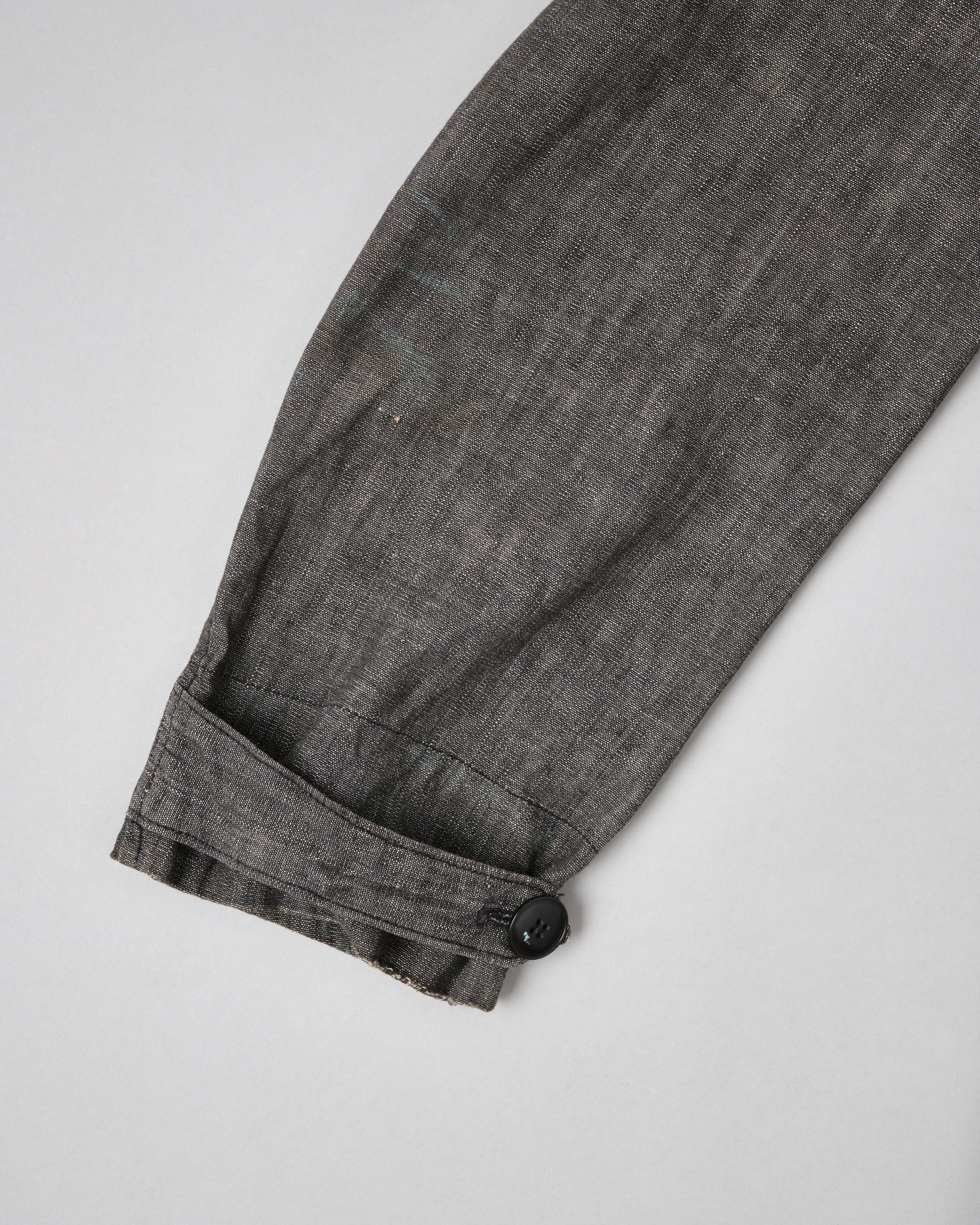 【~50’s】French Vintage Metis Black Chambray Atelier Coat