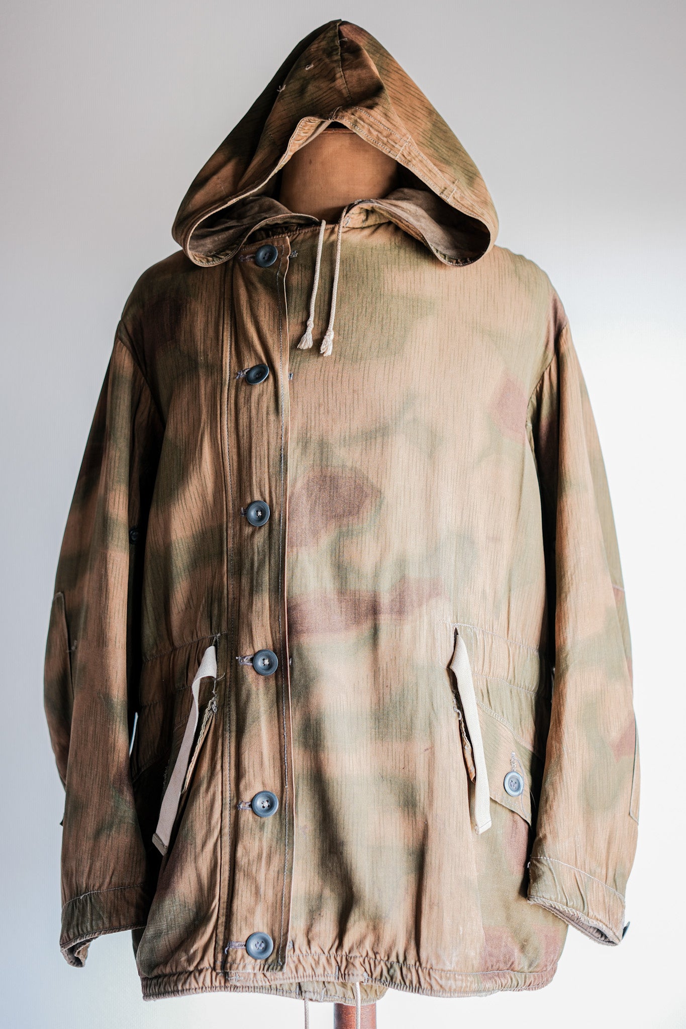 【~40's】WWⅡ German Army Sumpftarnmuster 44 Camouflage 43 Pattern Winter Parka "Wehrmacht"