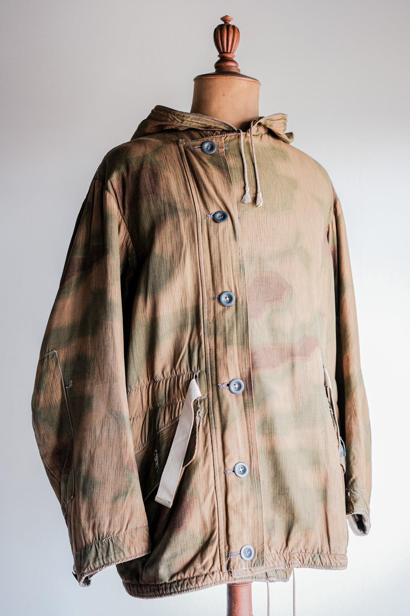 【~40's】WWⅡ German Army Sumpftarnmuster 44 Camouflage 43 Pattern Winter Parka "Wehrmacht"