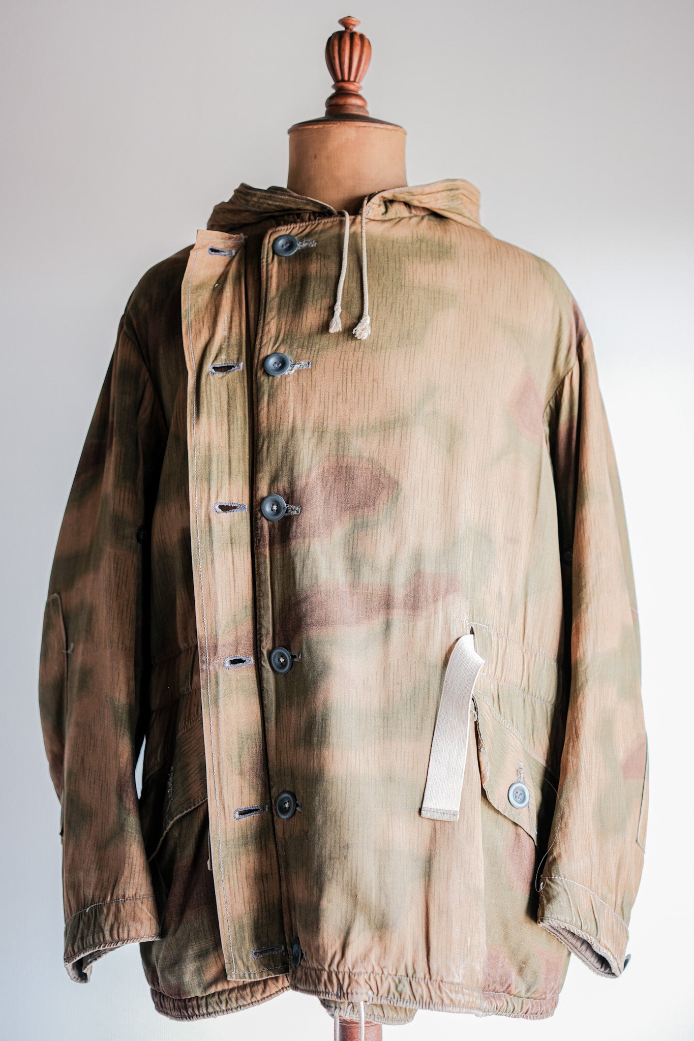 【~40's】WWⅡ German Army Sumpftarnmuster 44 Camouflage 43 Pattern Winter Parka "Wehrmacht"