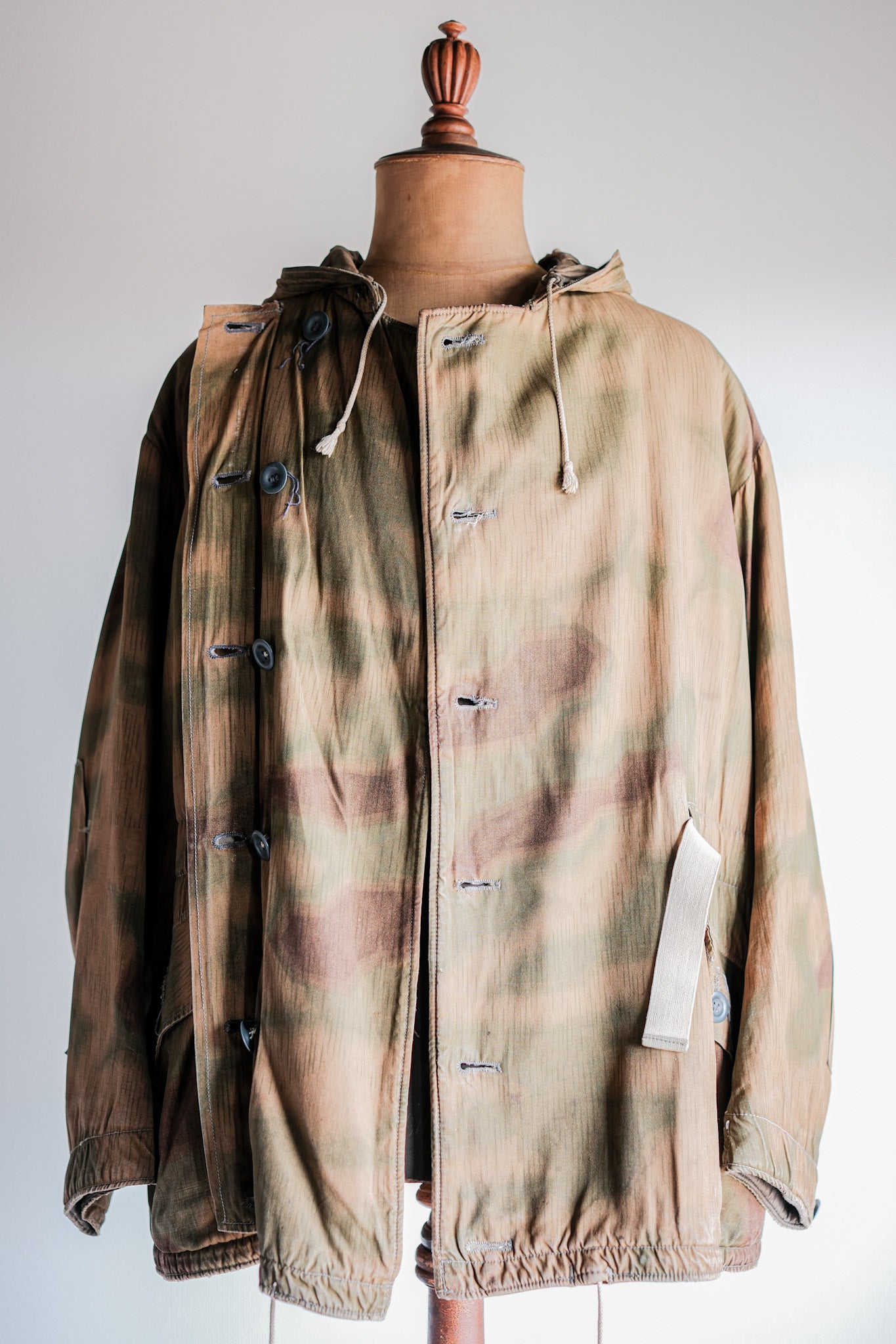 【~40's】WWⅡ German Army Sumpftarnmuster 44 Camouflage 43 Pattern Winter Parka "Wehrmacht"