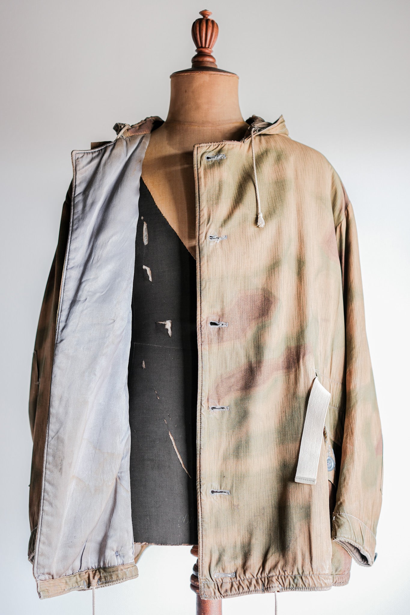 【~40's】WWⅡ German Army Sumpftarnmuster 44 Camouflage 43 Pattern Winter Parka "Wehrmacht"