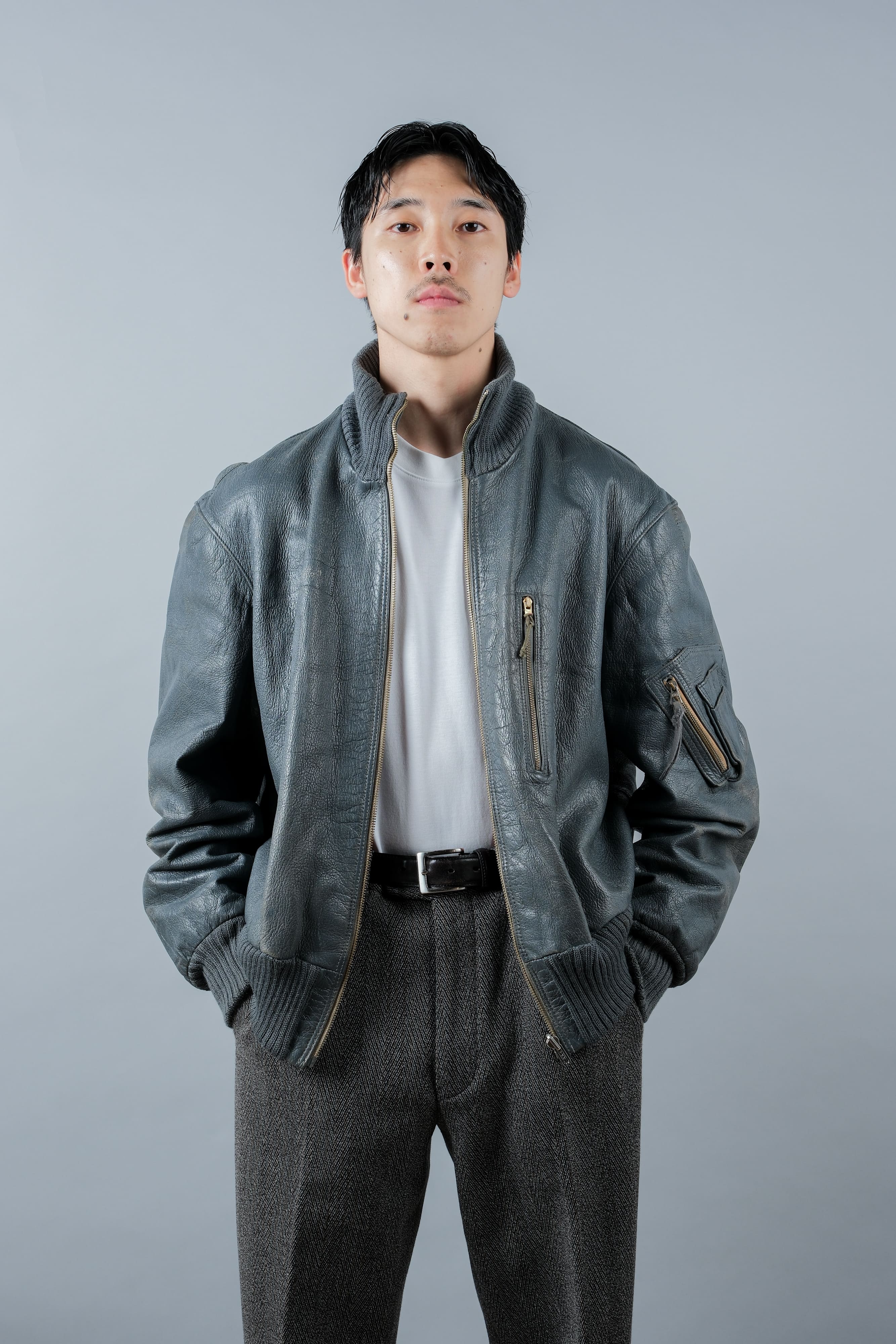 【~70’s】West German Air Force Pilot Leather Jacket