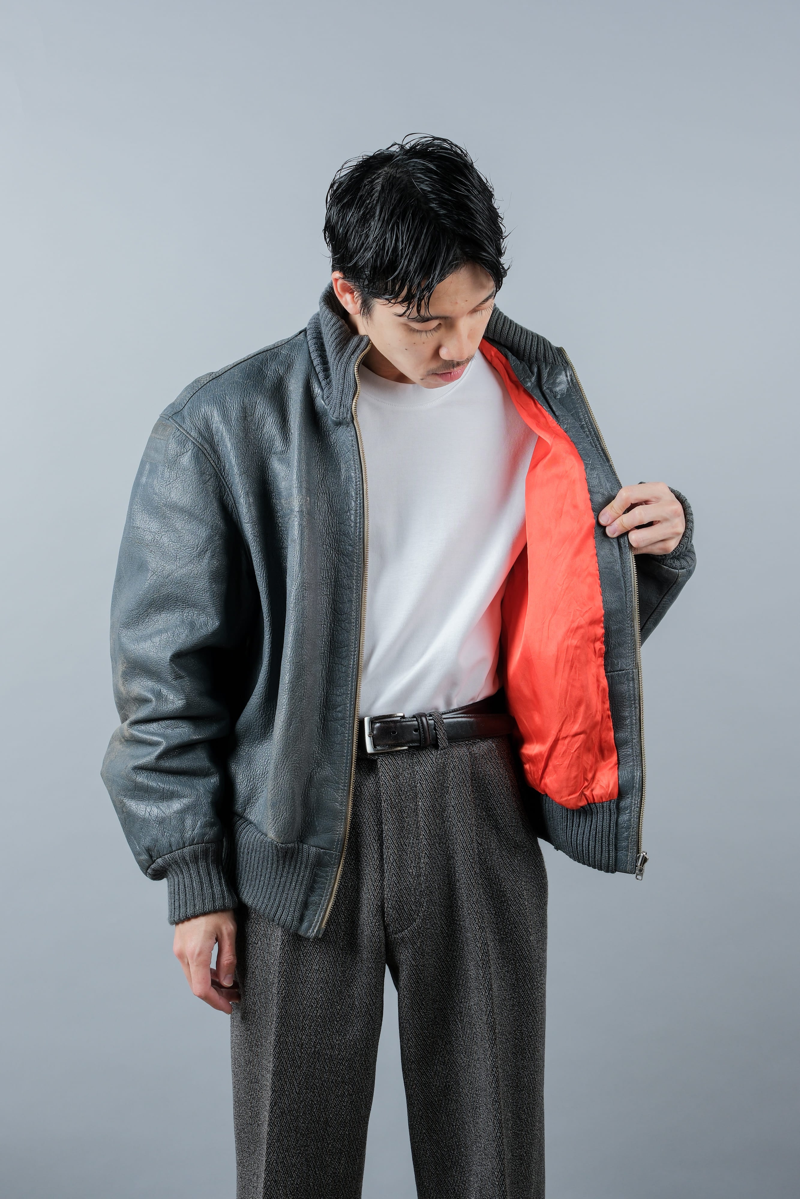 【~70’s】West German Air Force Pilot Leather Jacket