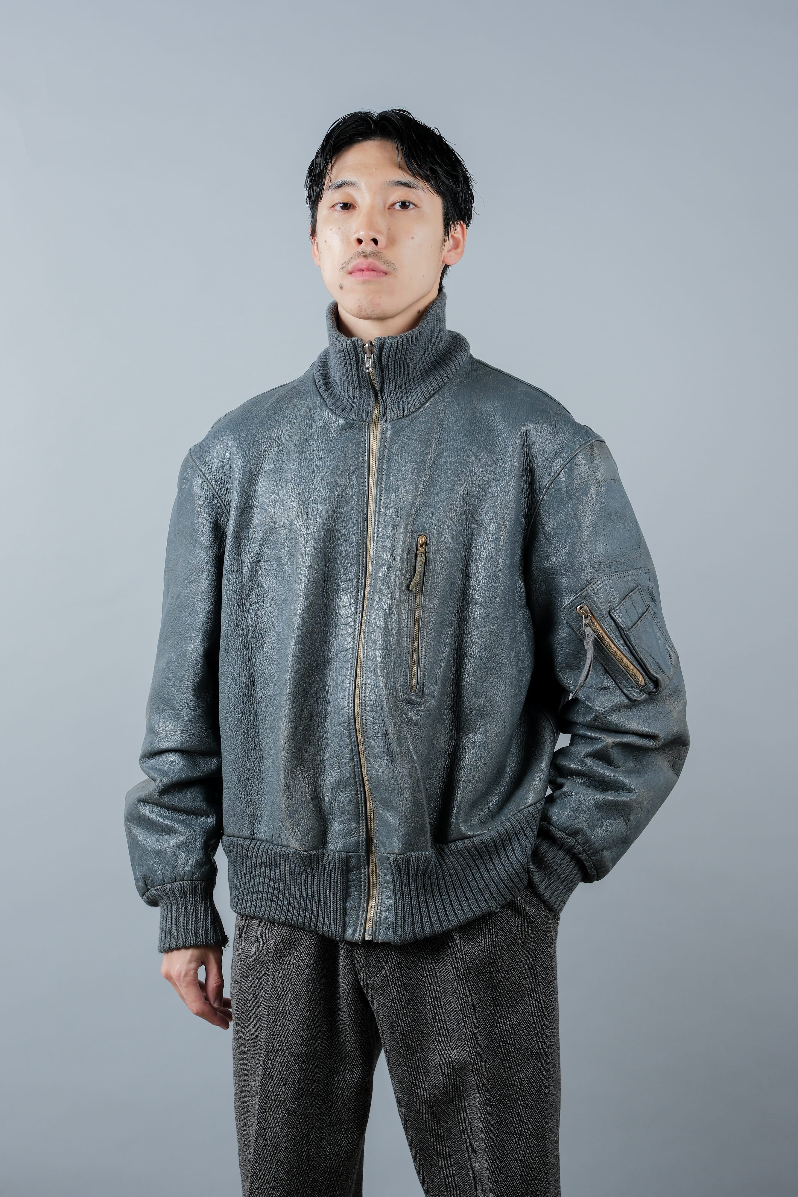 【~70’s】West German Air Force Pilot Leather Jacket
