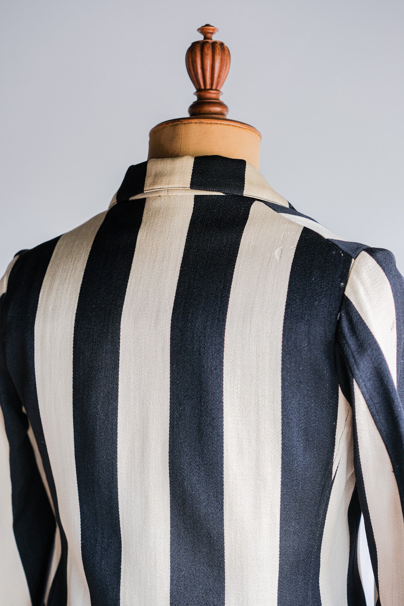 【~20's】British Vintage 2 Tone Striped College Jacket
