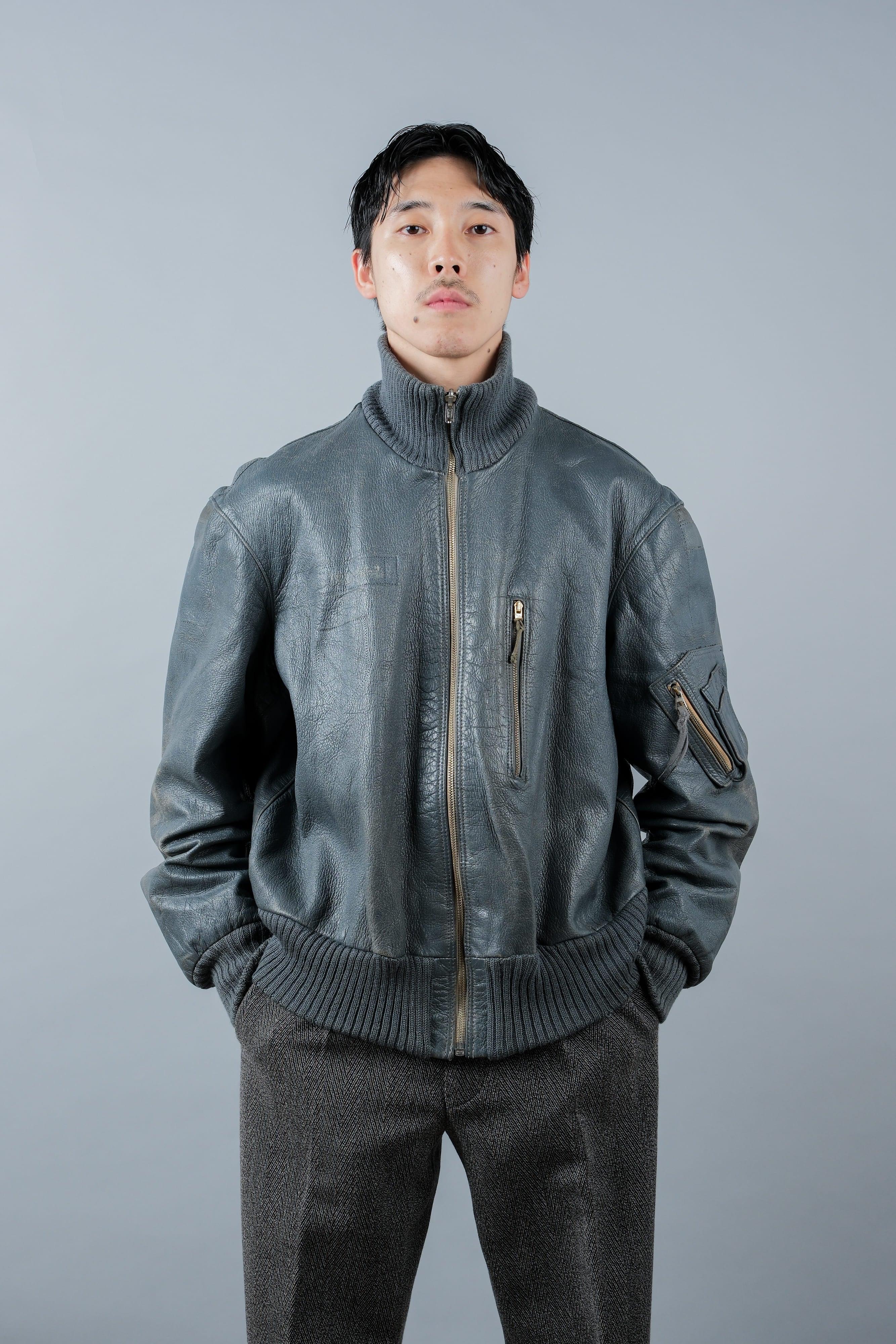 【~70’s】West German Air Force Pilot Leather Jacket