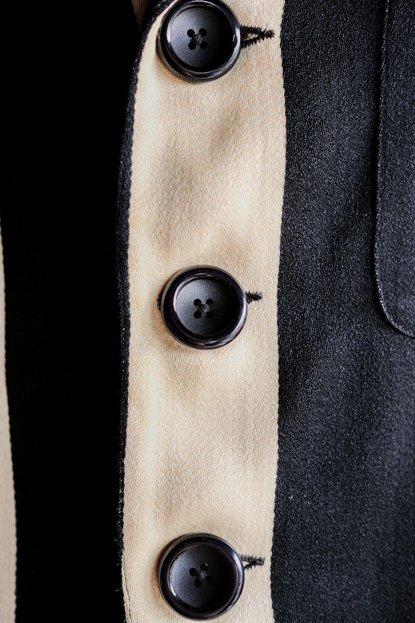 【~20's】British Vintage 2 Tone Striped College Jacket