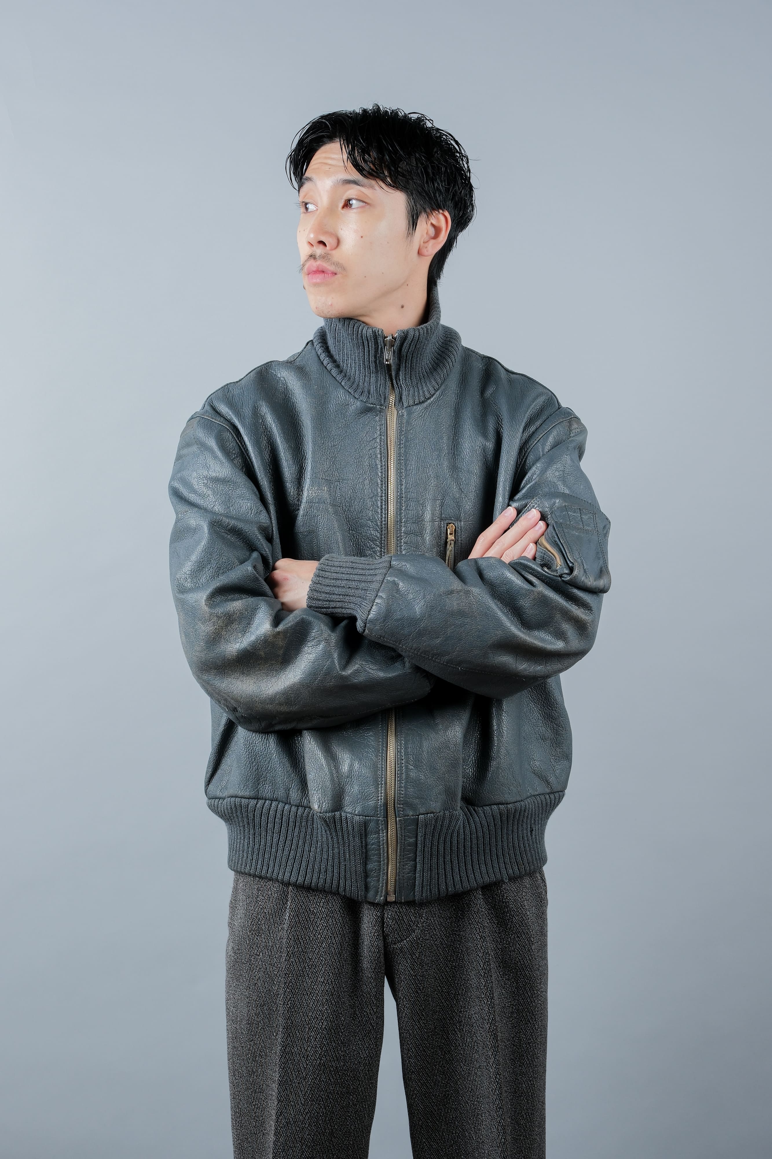 【~70’s】West German Air Force Pilot Leather Jacket