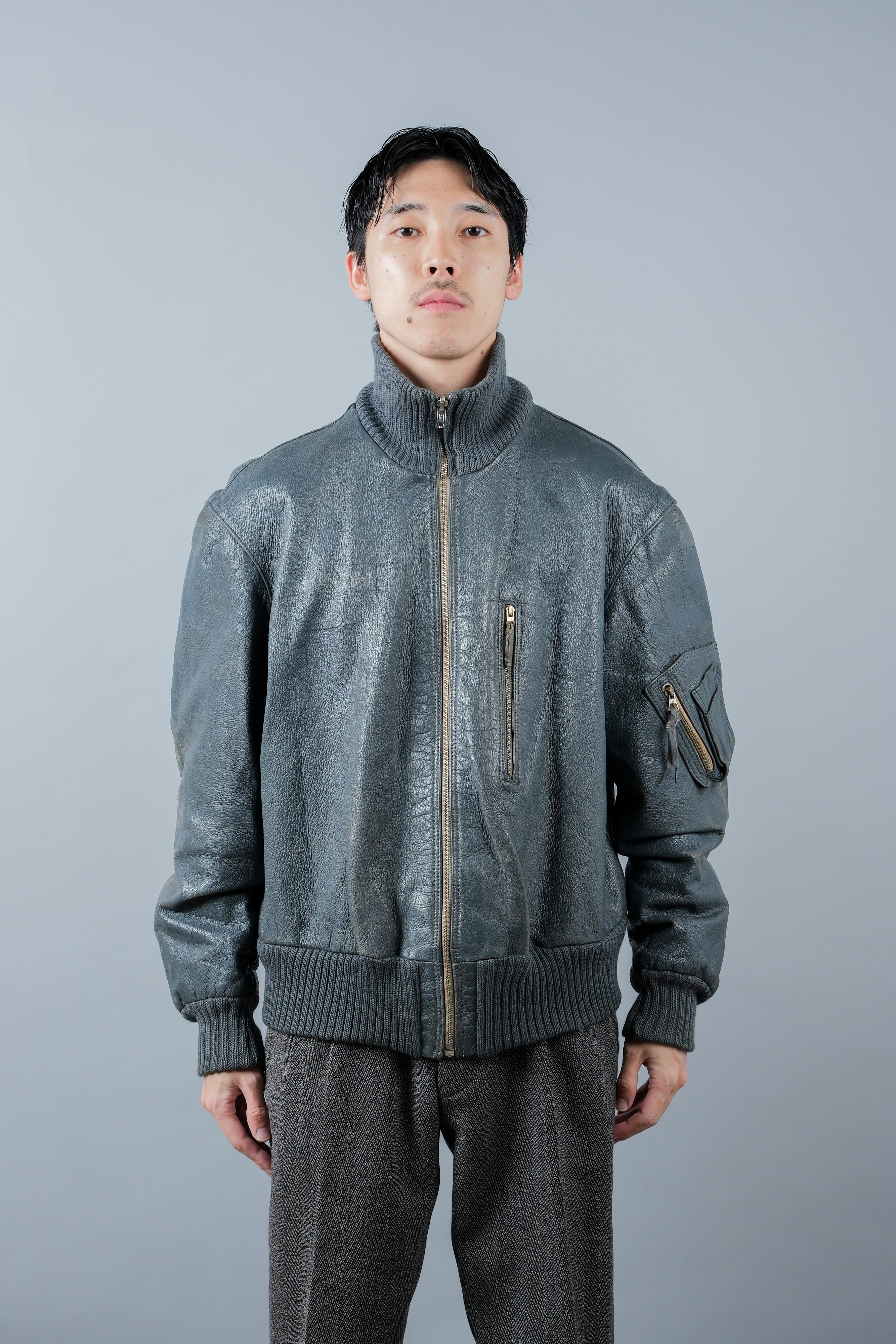 【~70’s】West German Air Force Pilot Leather Jacket
