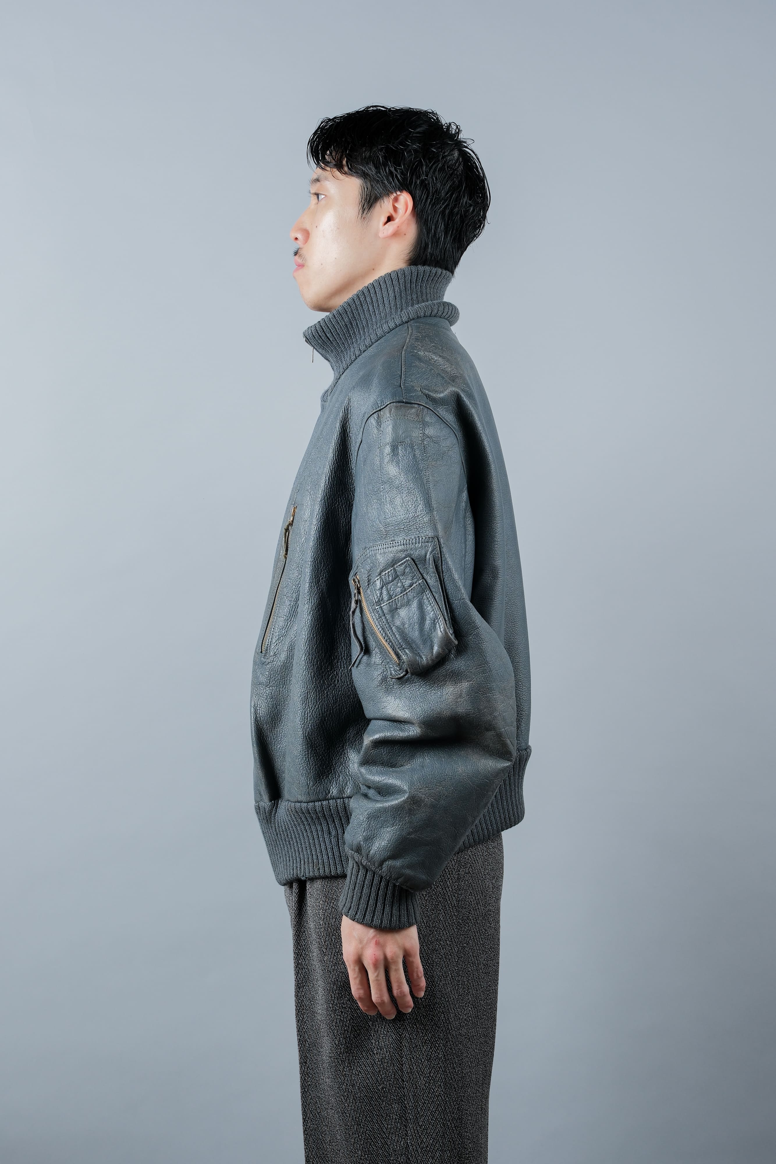 【~70’s】West German Air Force Pilot Leather Jacket