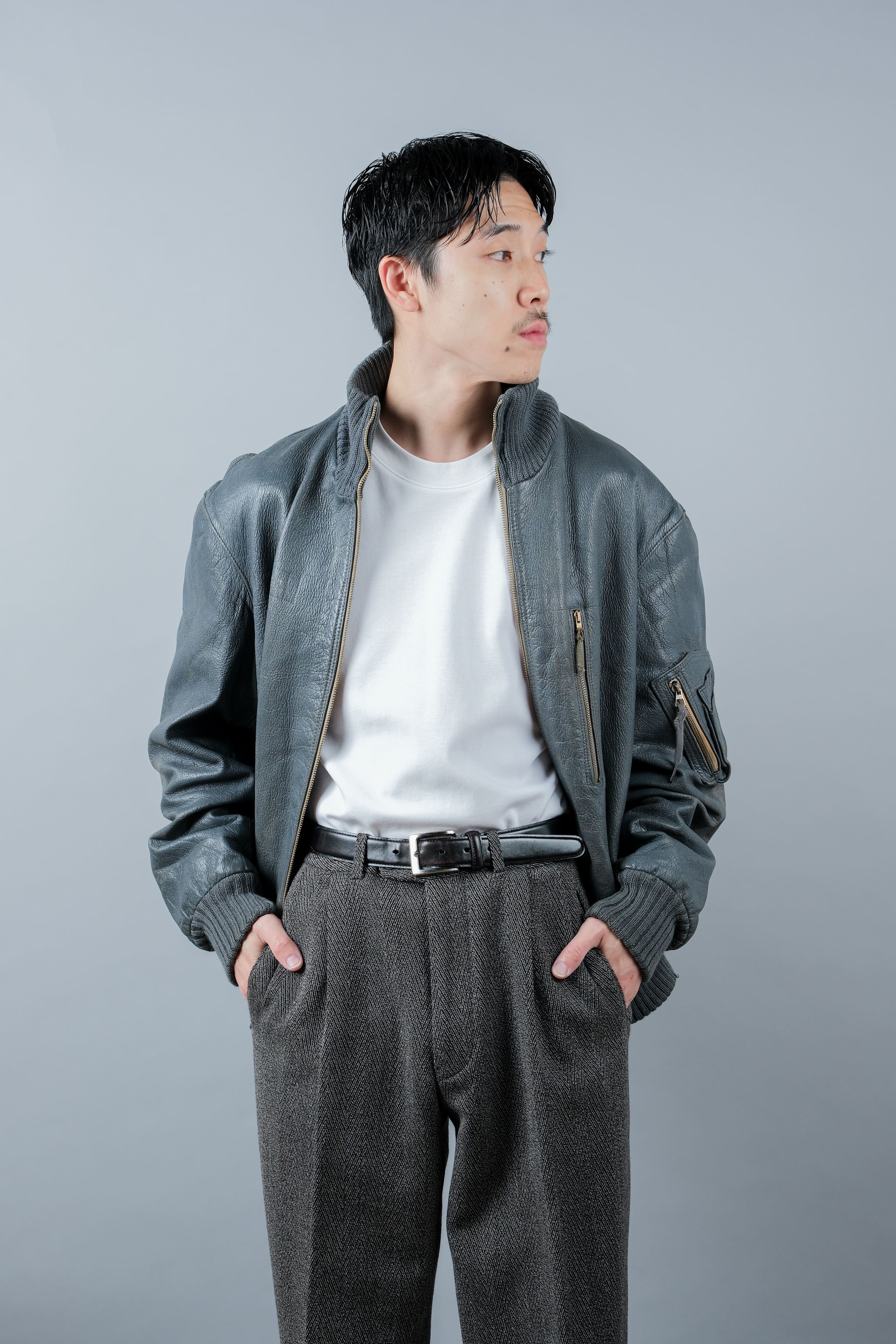 【~70’s】West German Air Force Pilot Leather Jacket